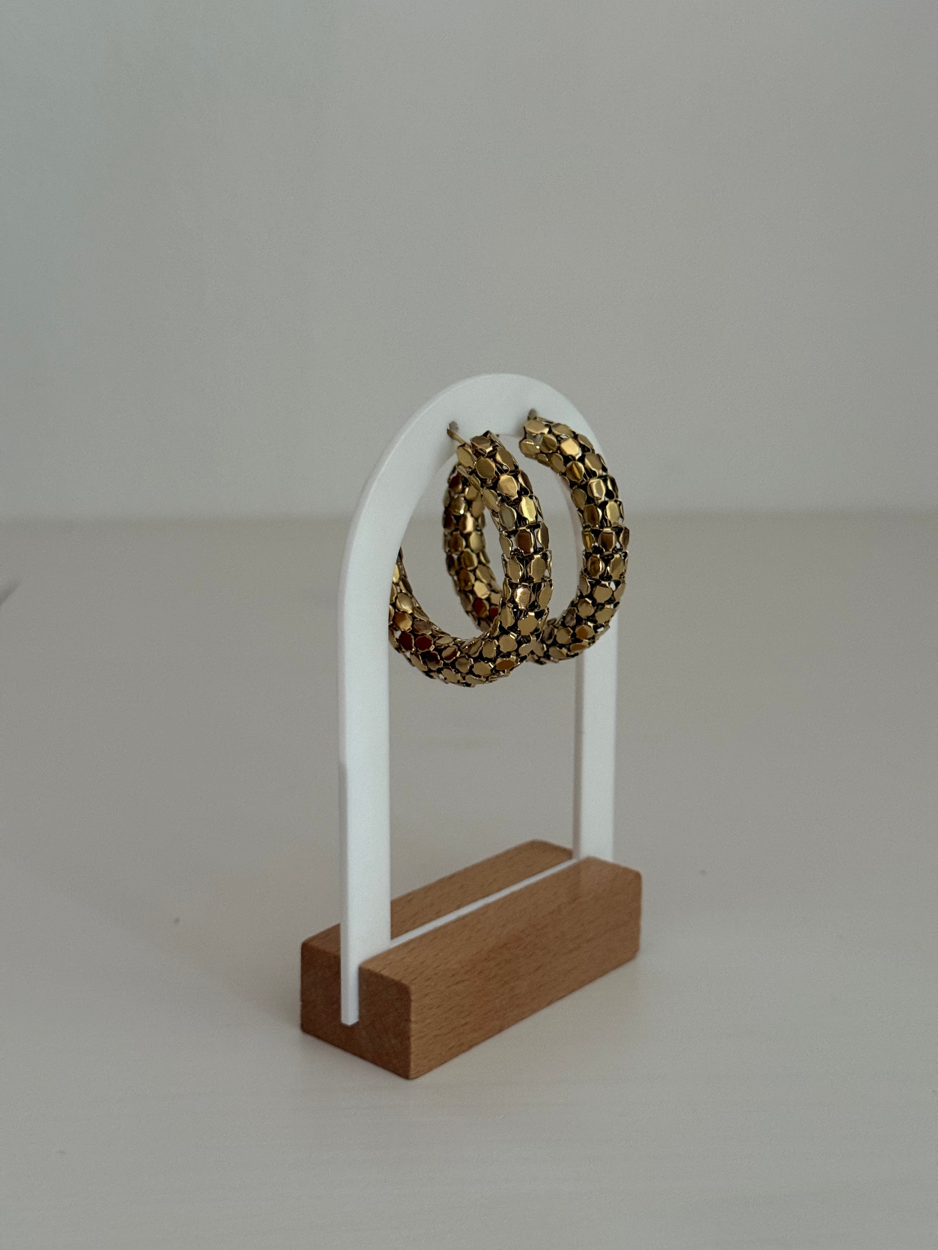 Disc Hoop Earrings