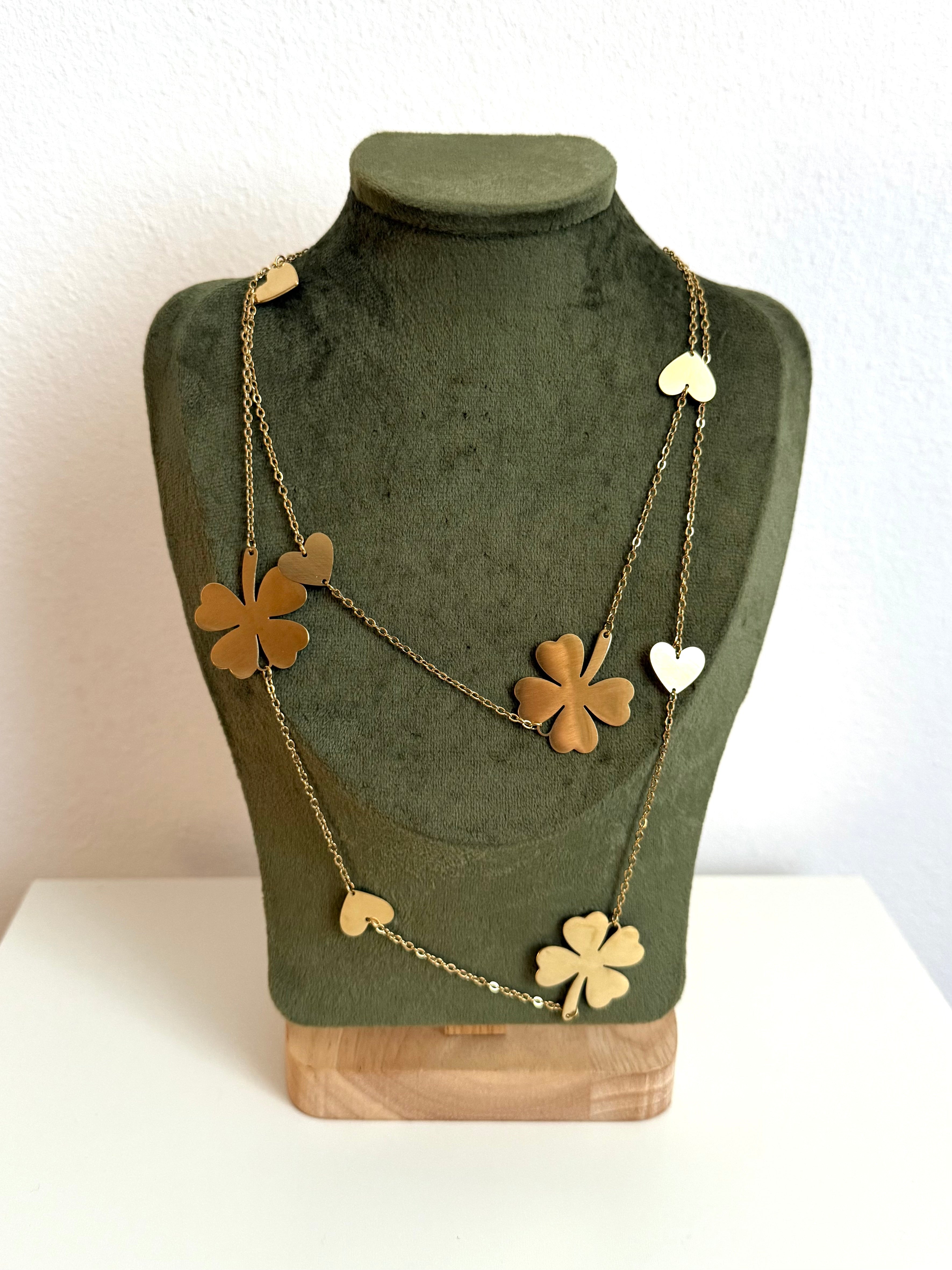 Collana Lunga Quadrifoglio