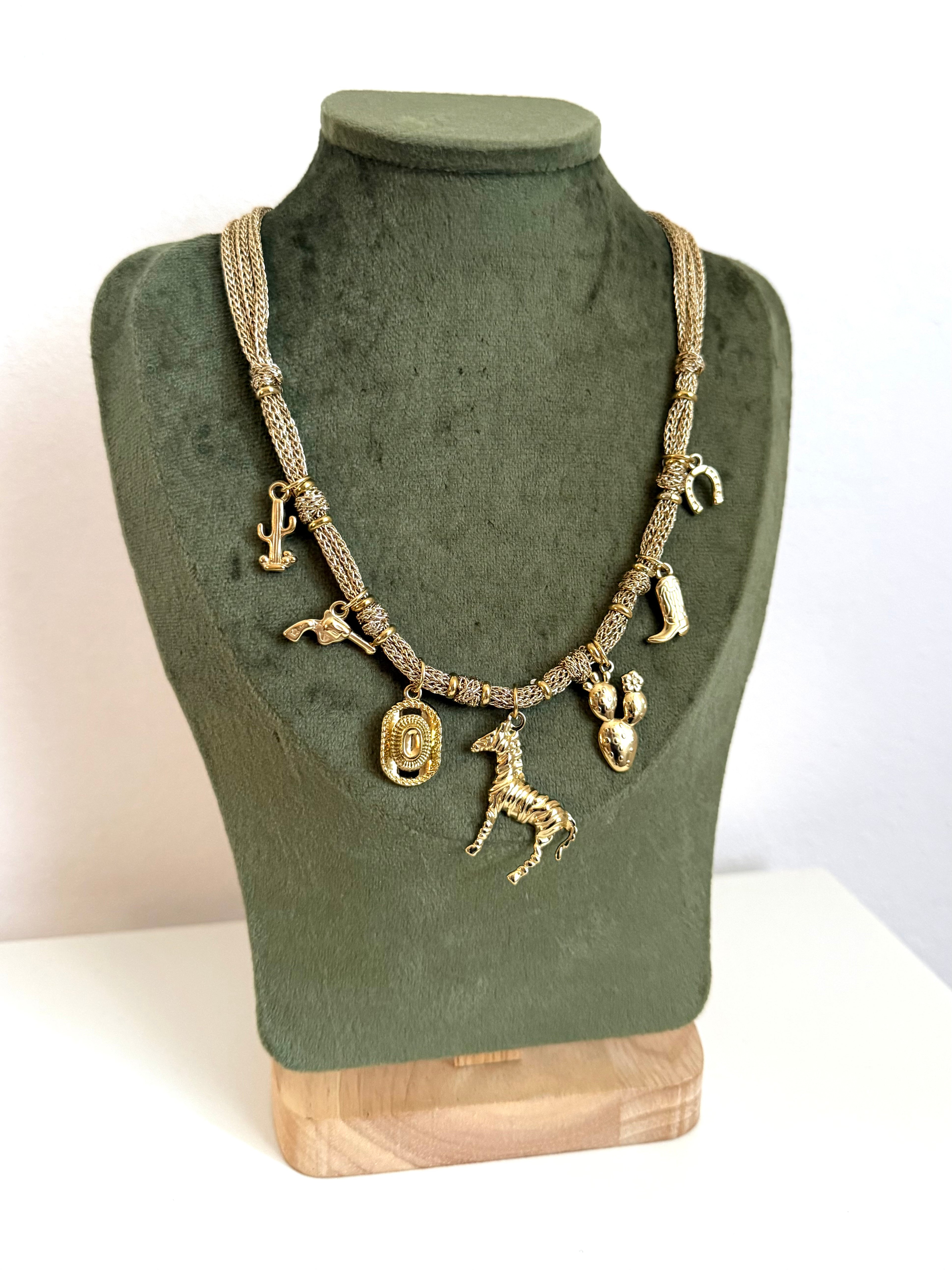 Collana Jungle con Charms