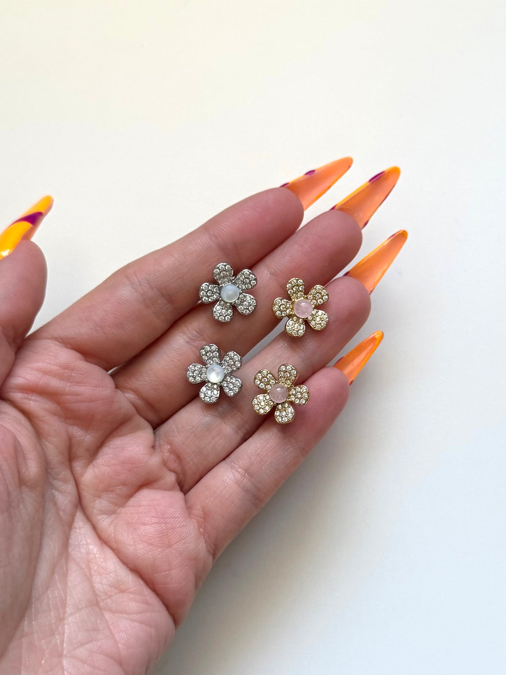 Orecchini Mini Flower Zirconati