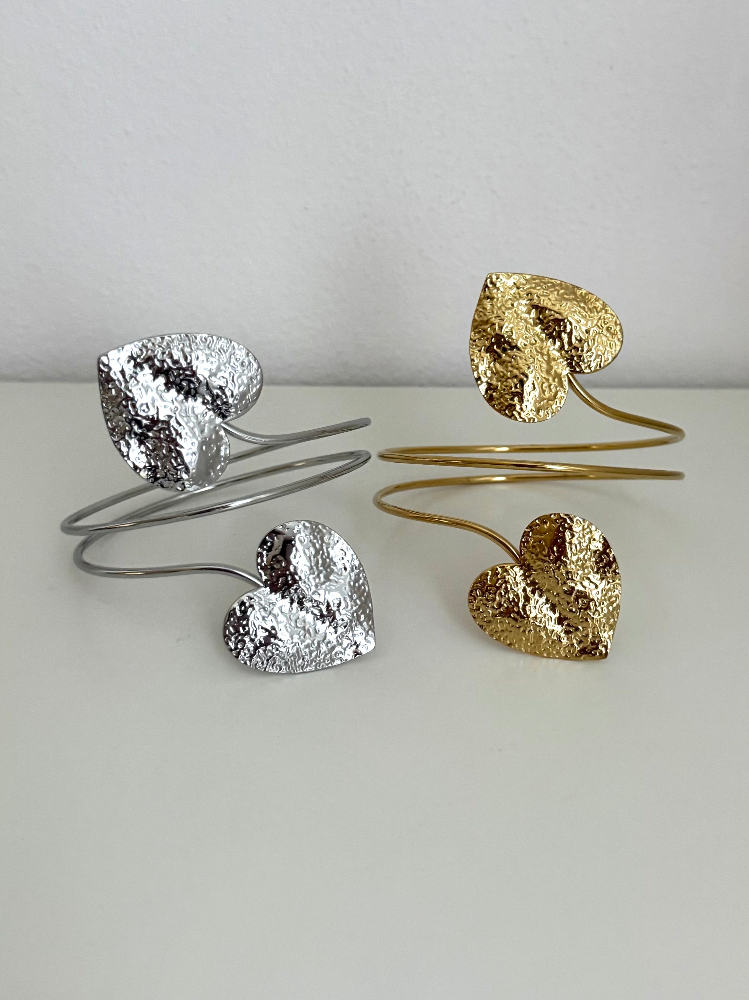 Bracciale da Braccio Doppio Cuore