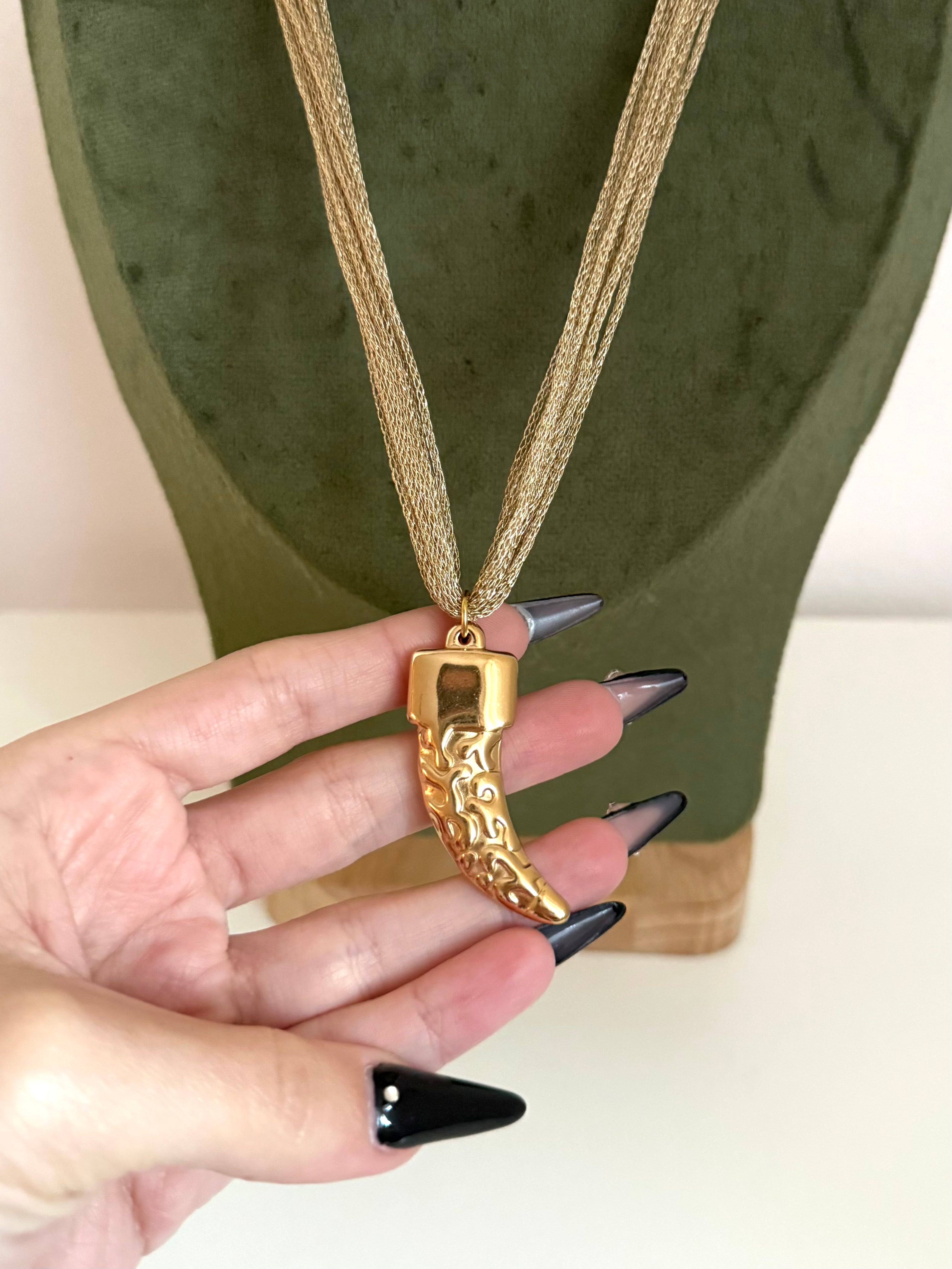 Collana Corno Golden