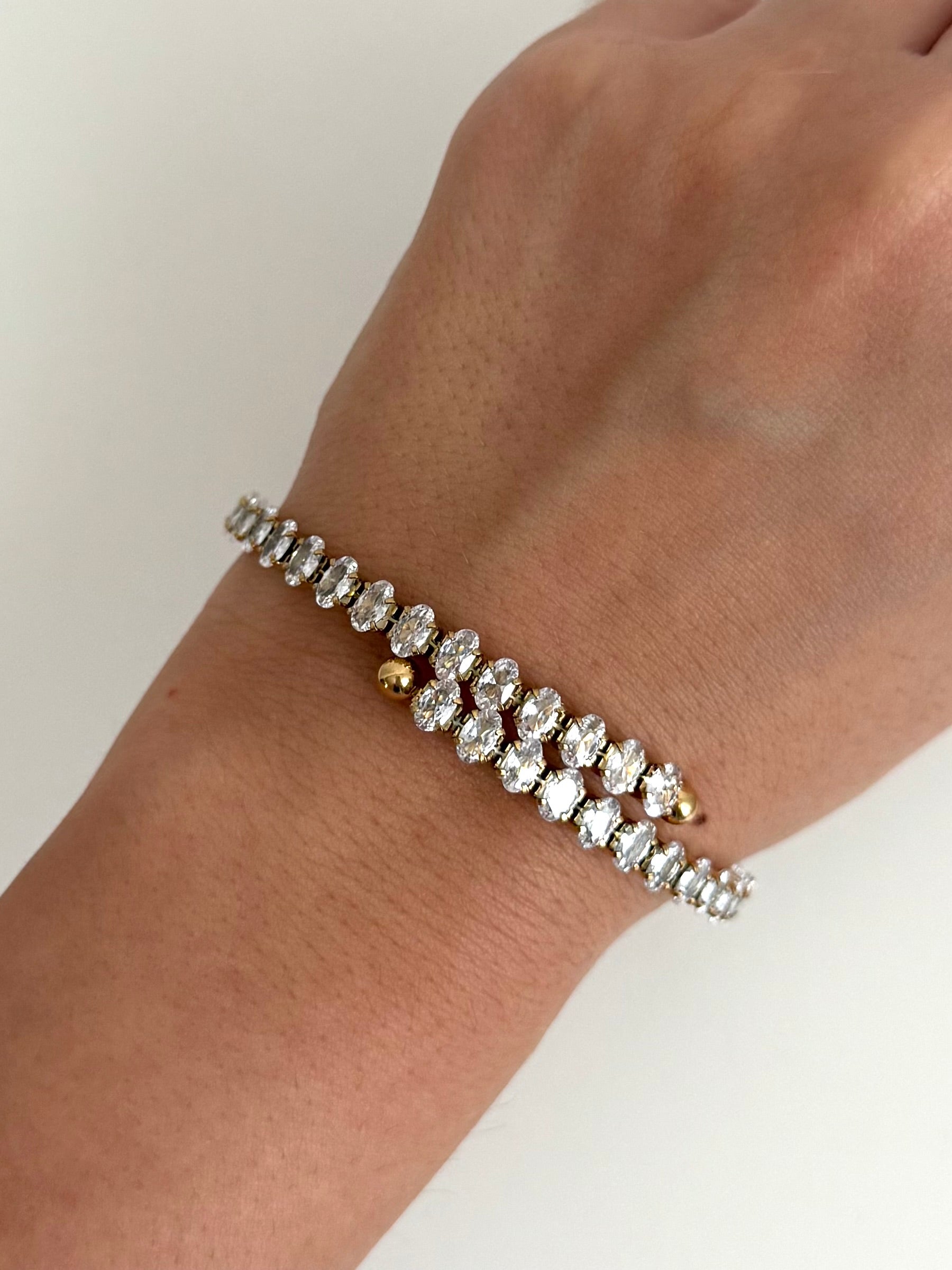 Bracciale Rigido Strass