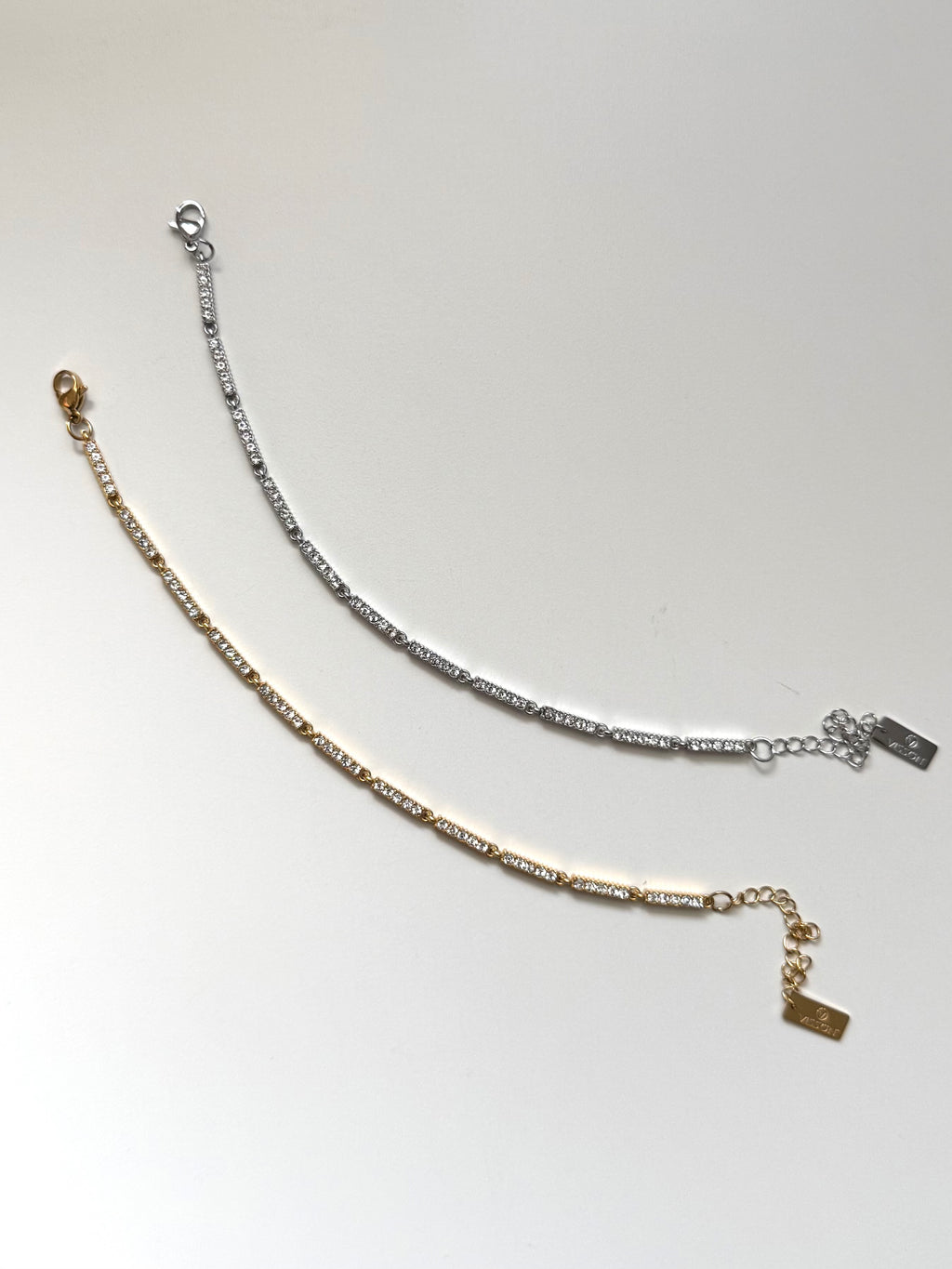 Bracciale a Barrette con Strass