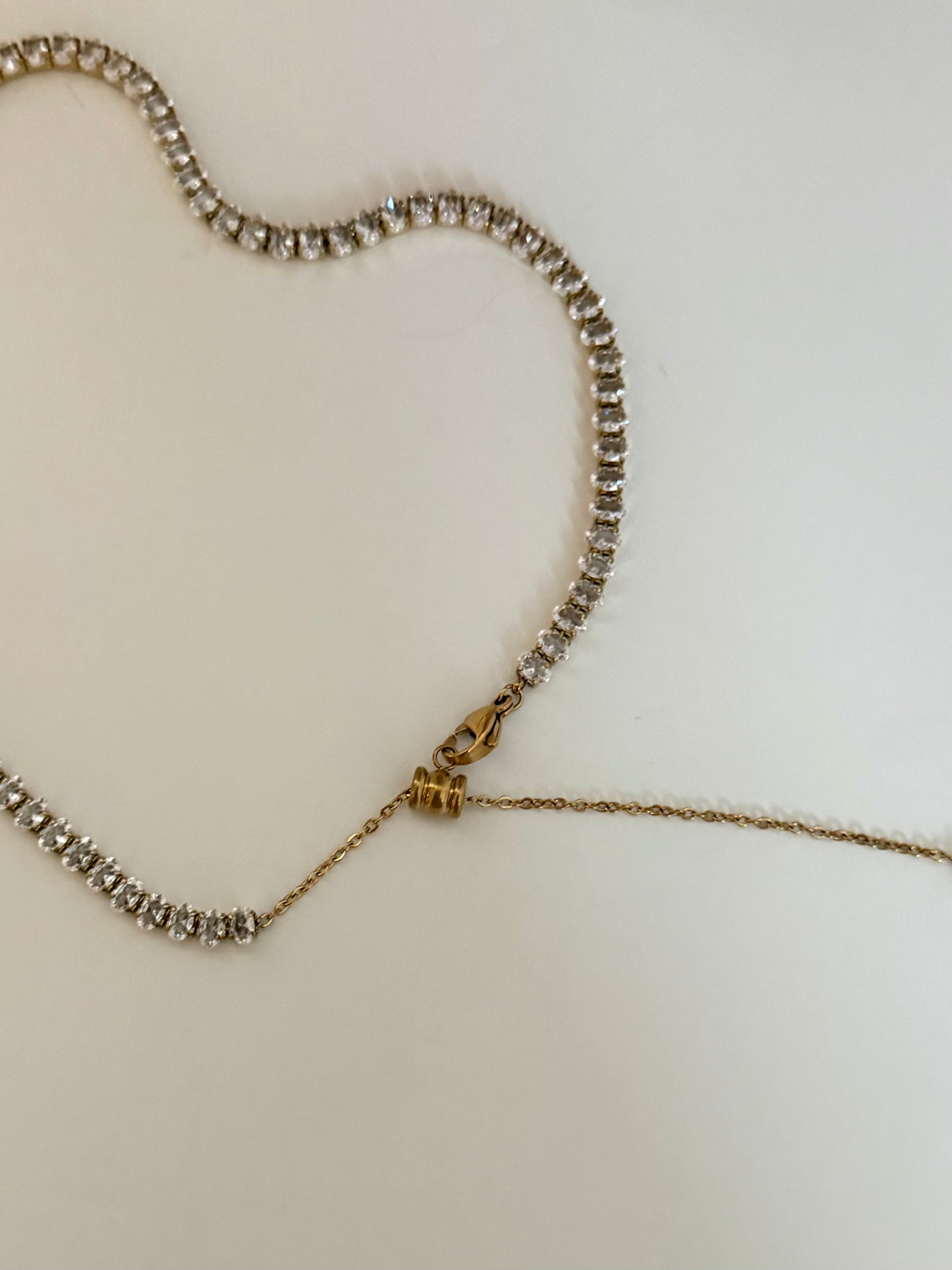 Collana Tennis Seraphine con Cursore