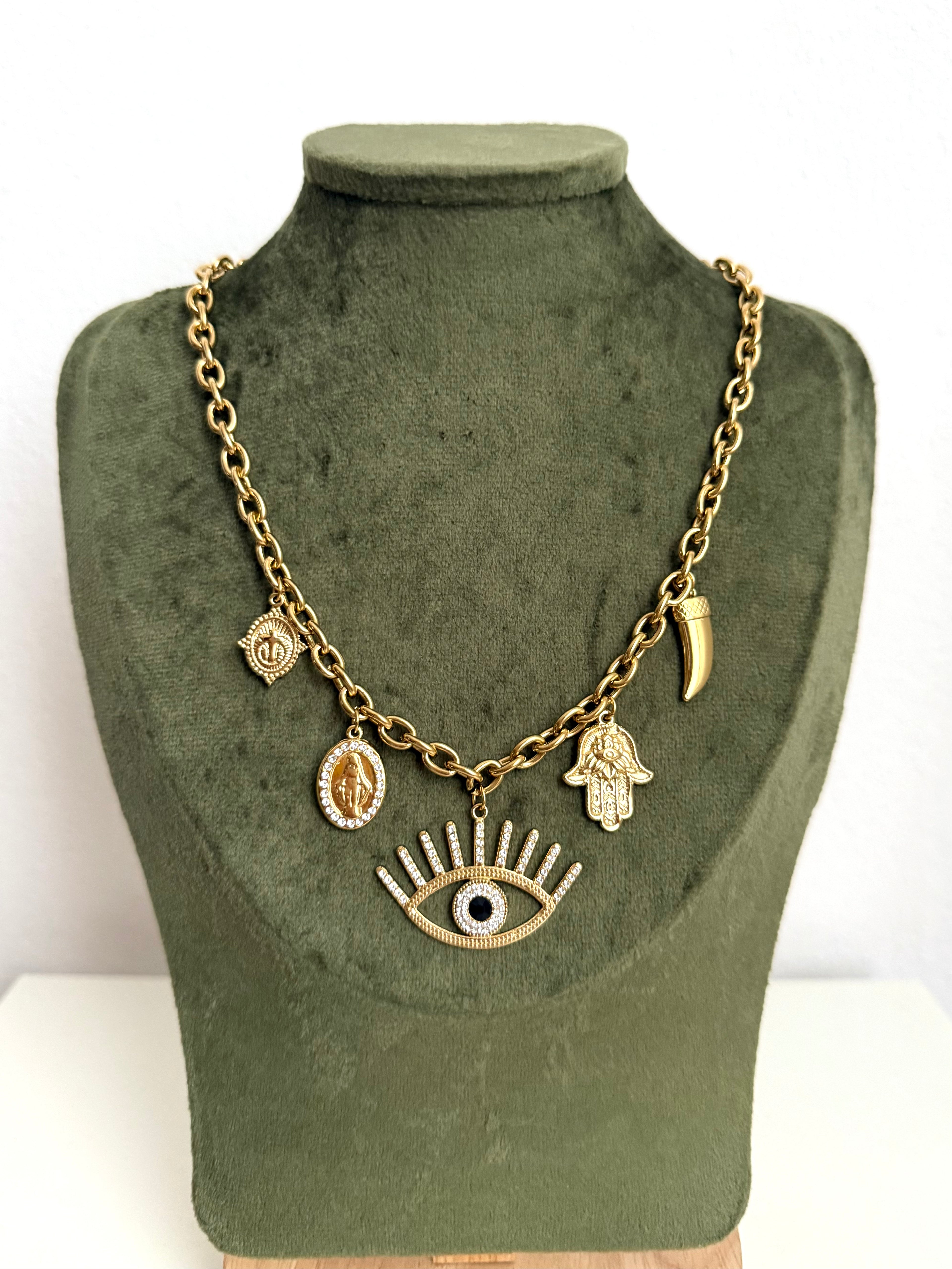 Collana Eyes con Charms