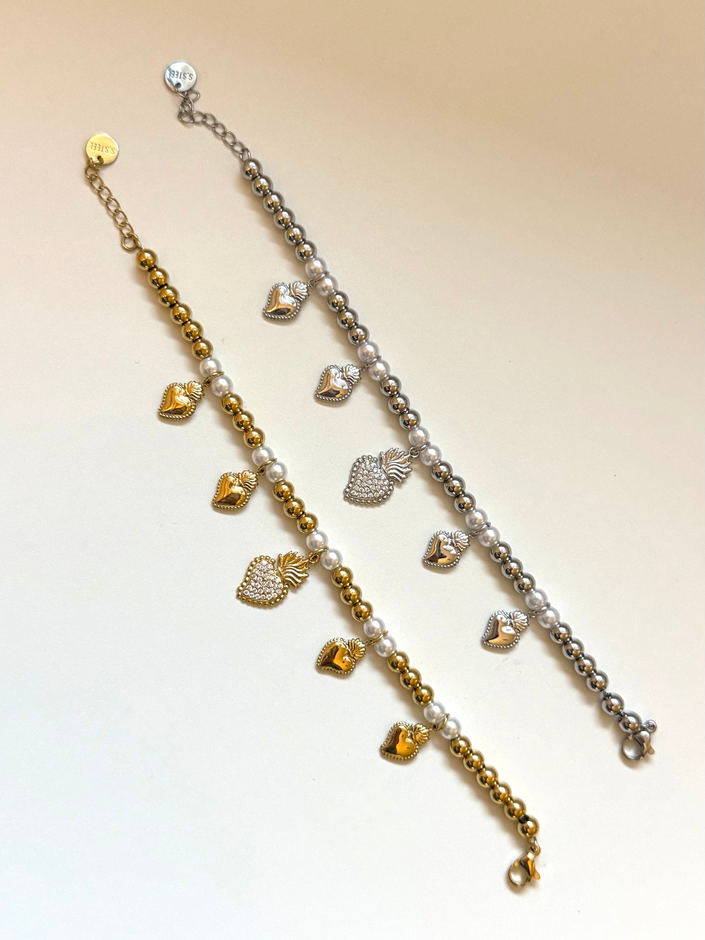 Bracciale Cuore Sacro Multicharm