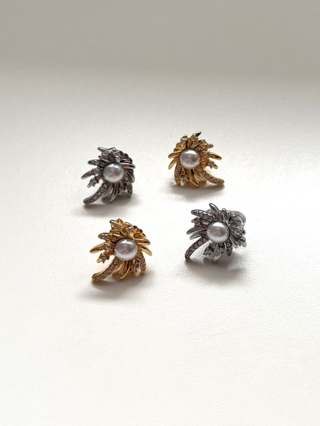 Orecchini Mini Palme Zirconate