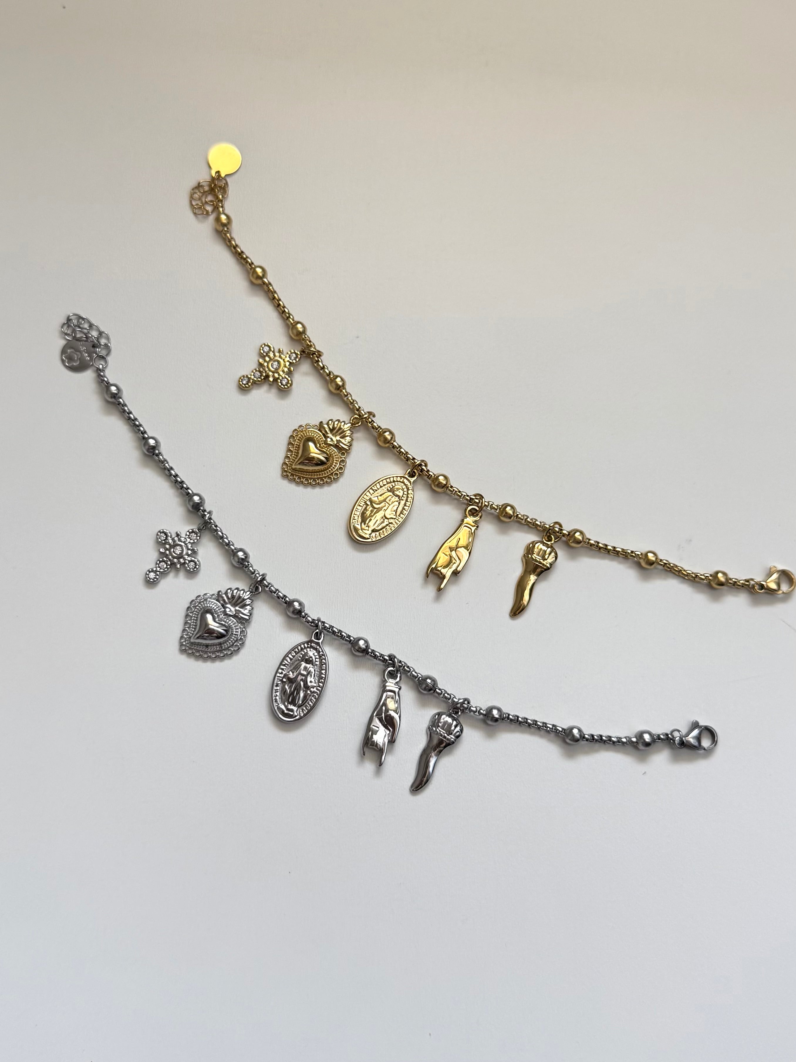 Bracciale Madonnina con Charms
