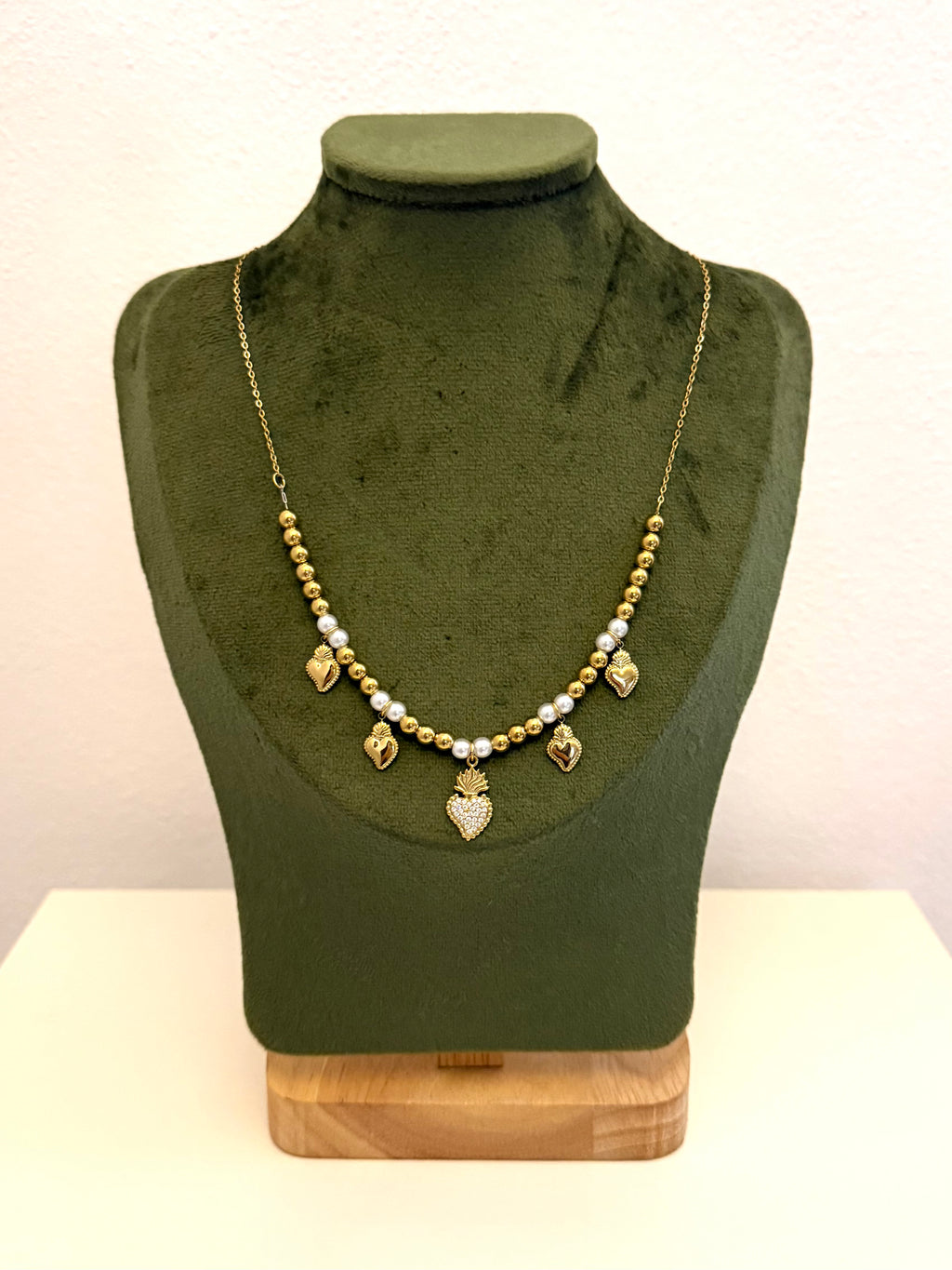 Collana Cuore Sacro Multicharm