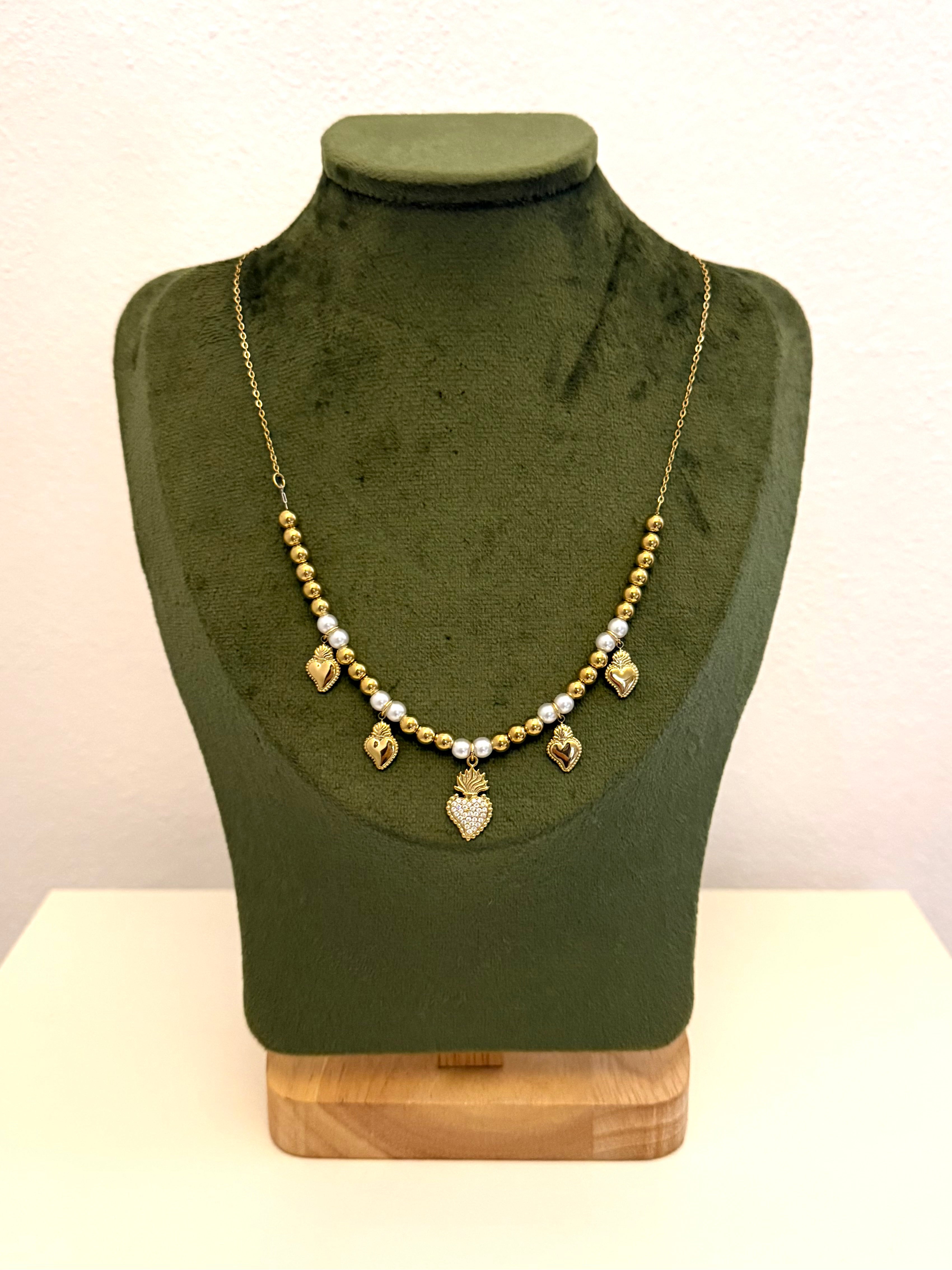 Collana Cuore Sacro Multicharm