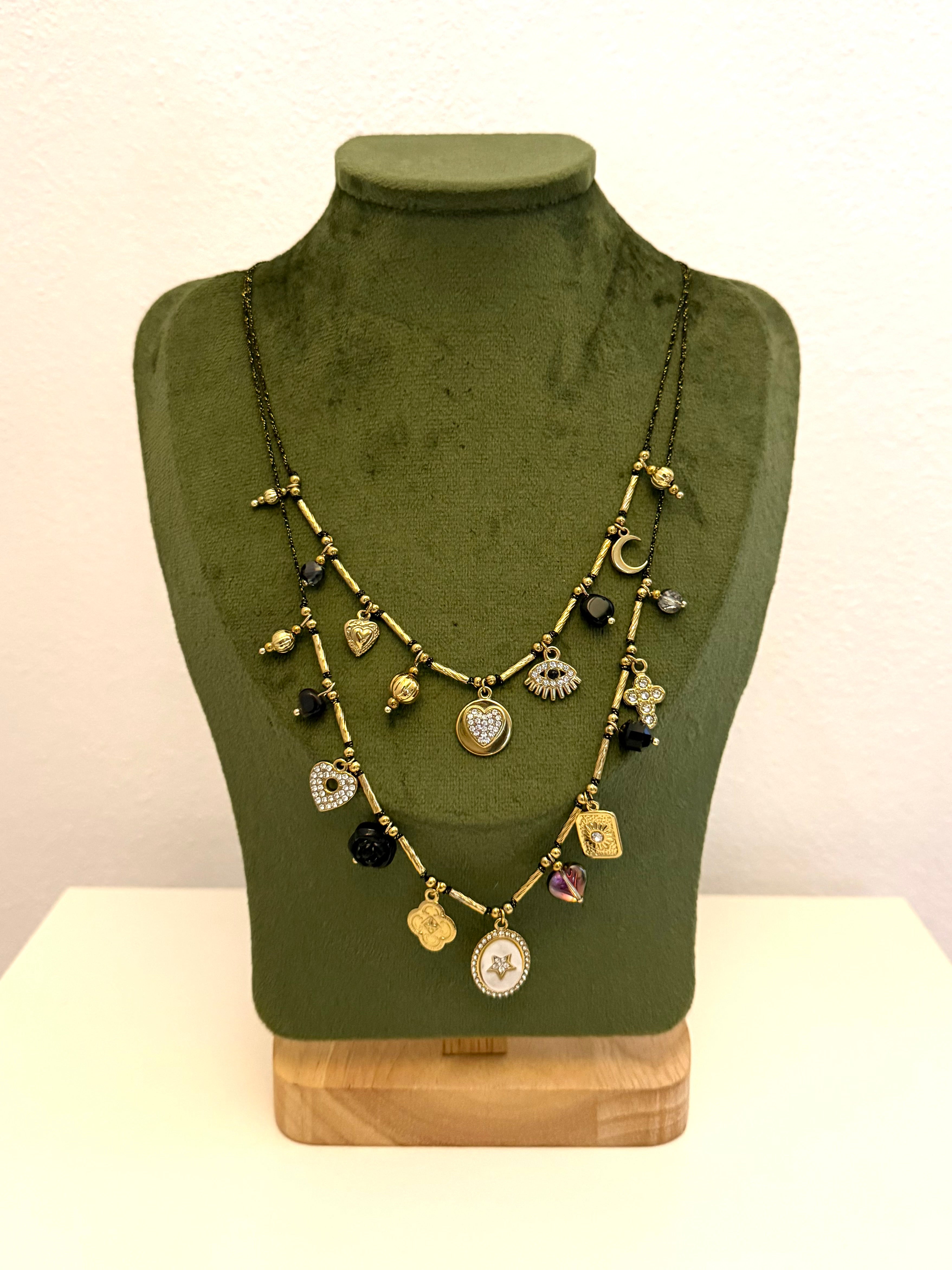 Collana Multi Ciondoli Magia d’Oro