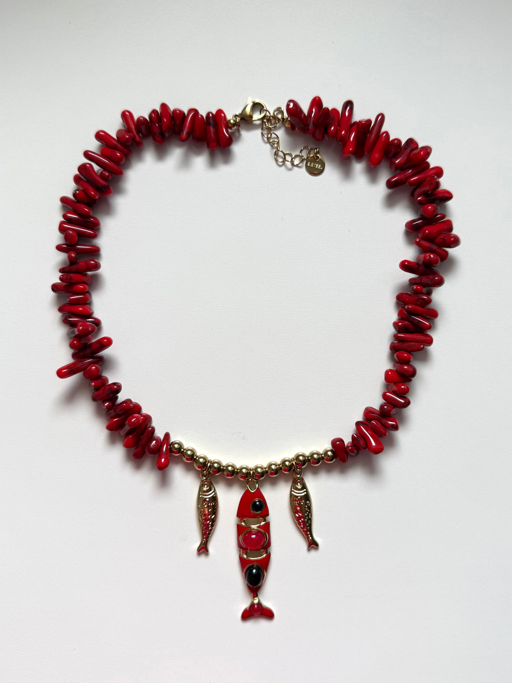 Collana Corallo con Fish