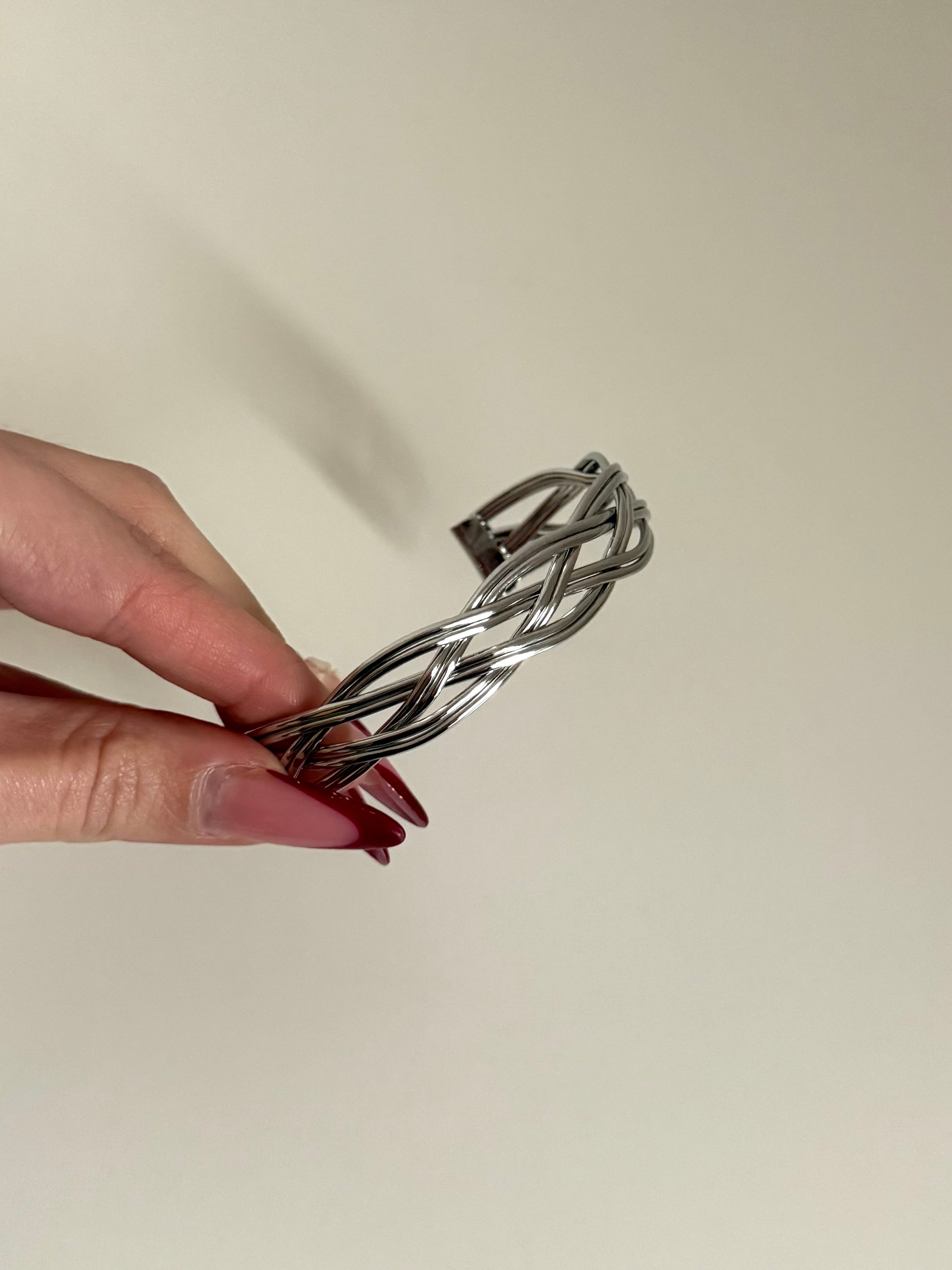 Bracciale Rigido Treccia