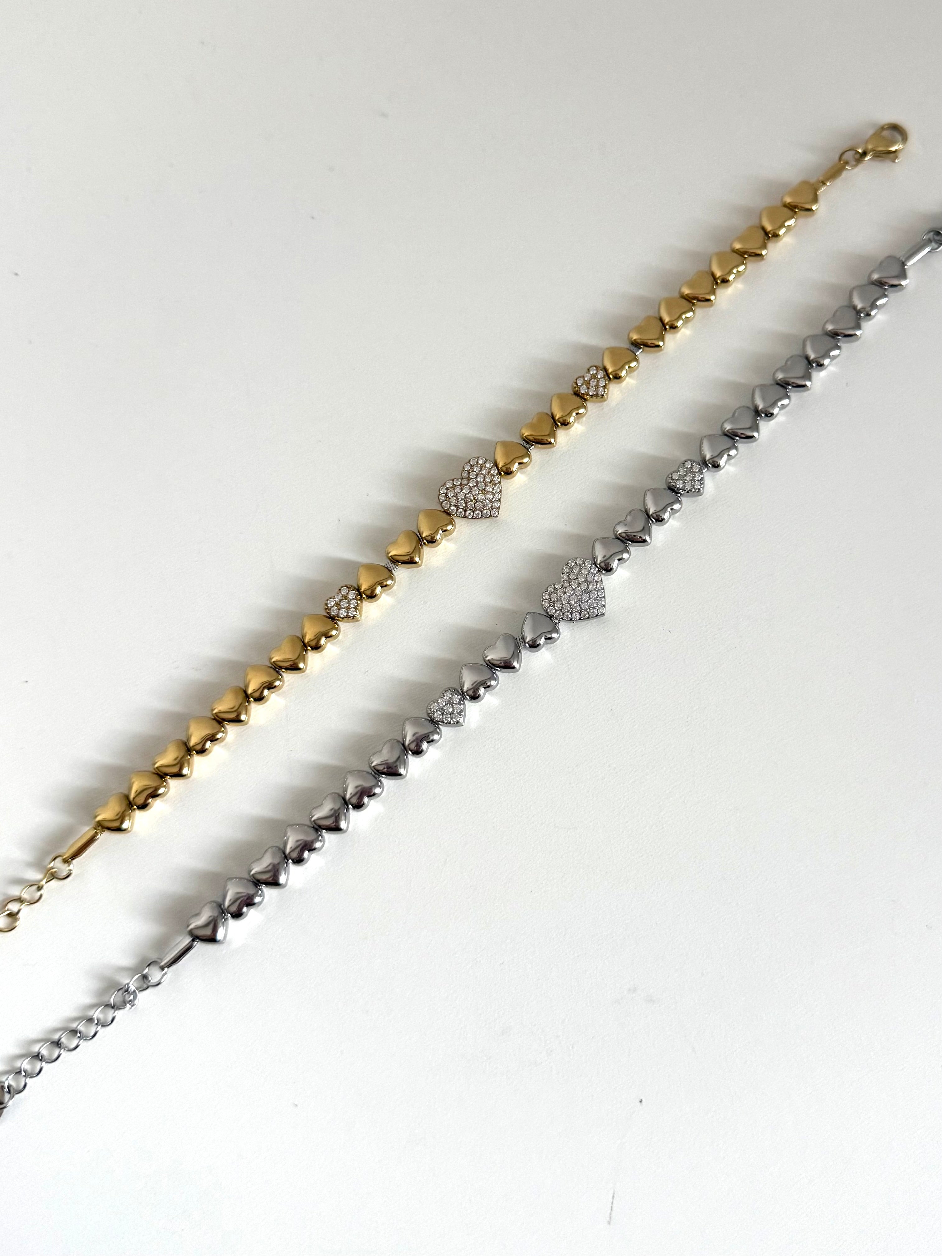 Bracciale Cuoricino Brillante
