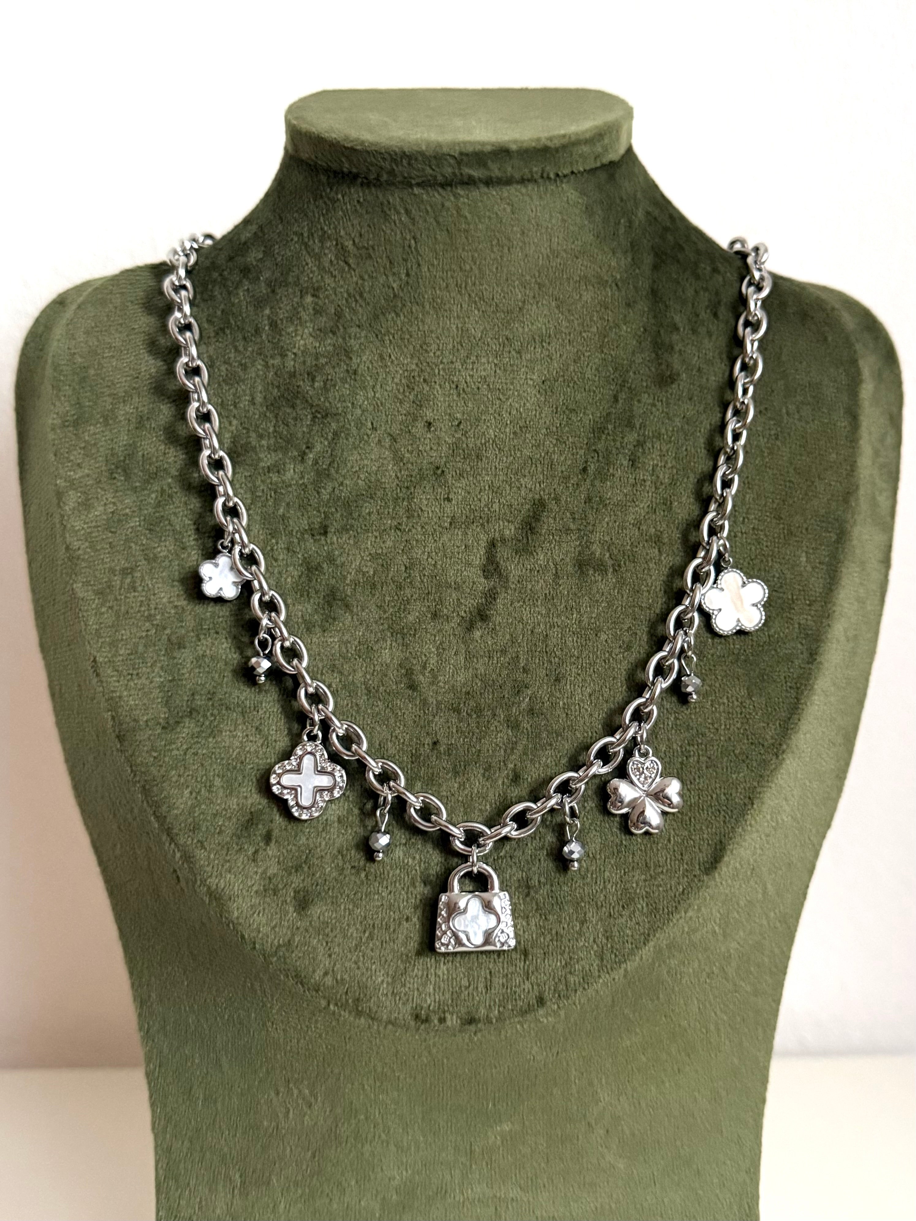 Collane Silver Multi Charms