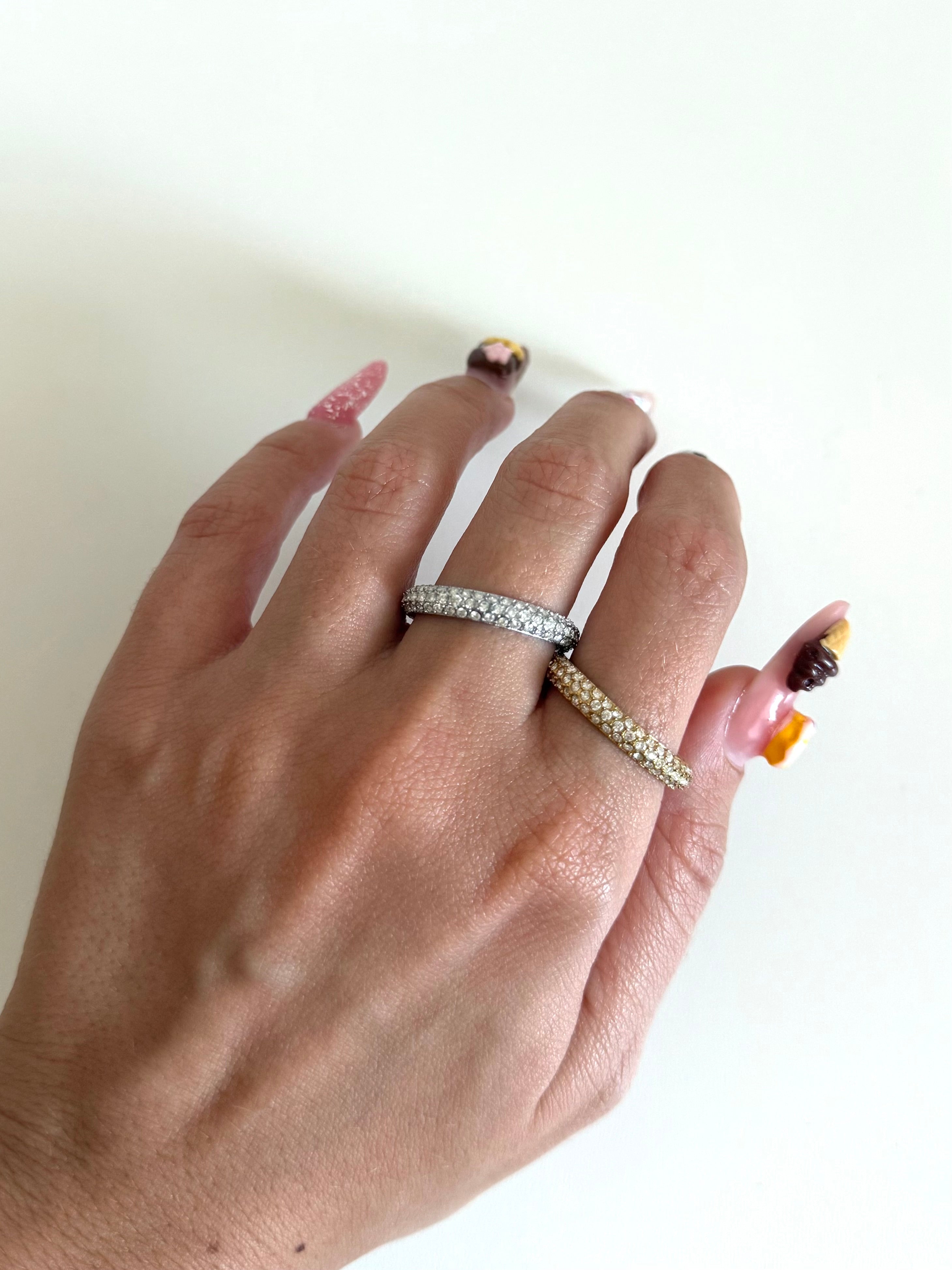 Anello Fedina con Strass