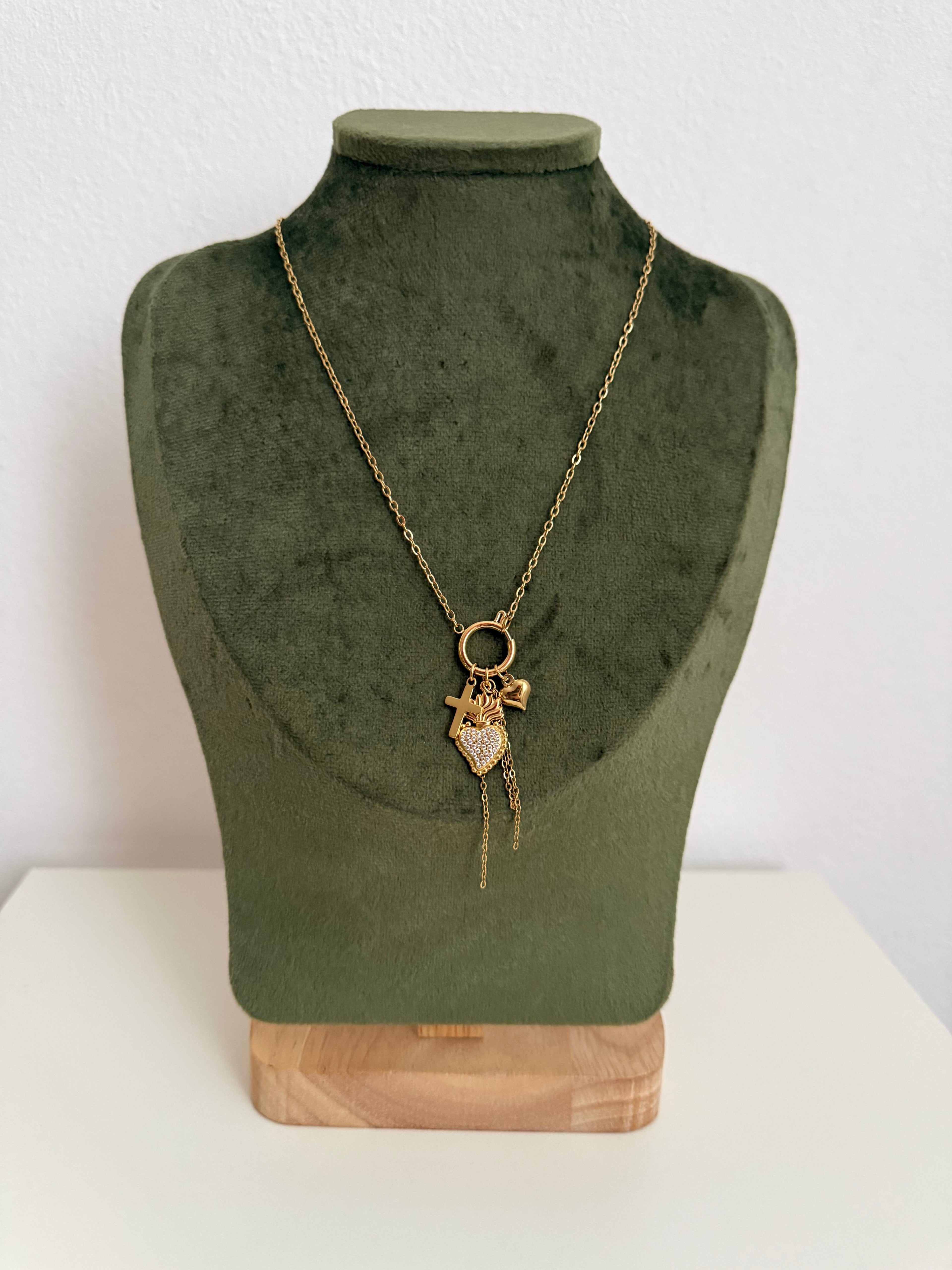 Collana Heart Charms