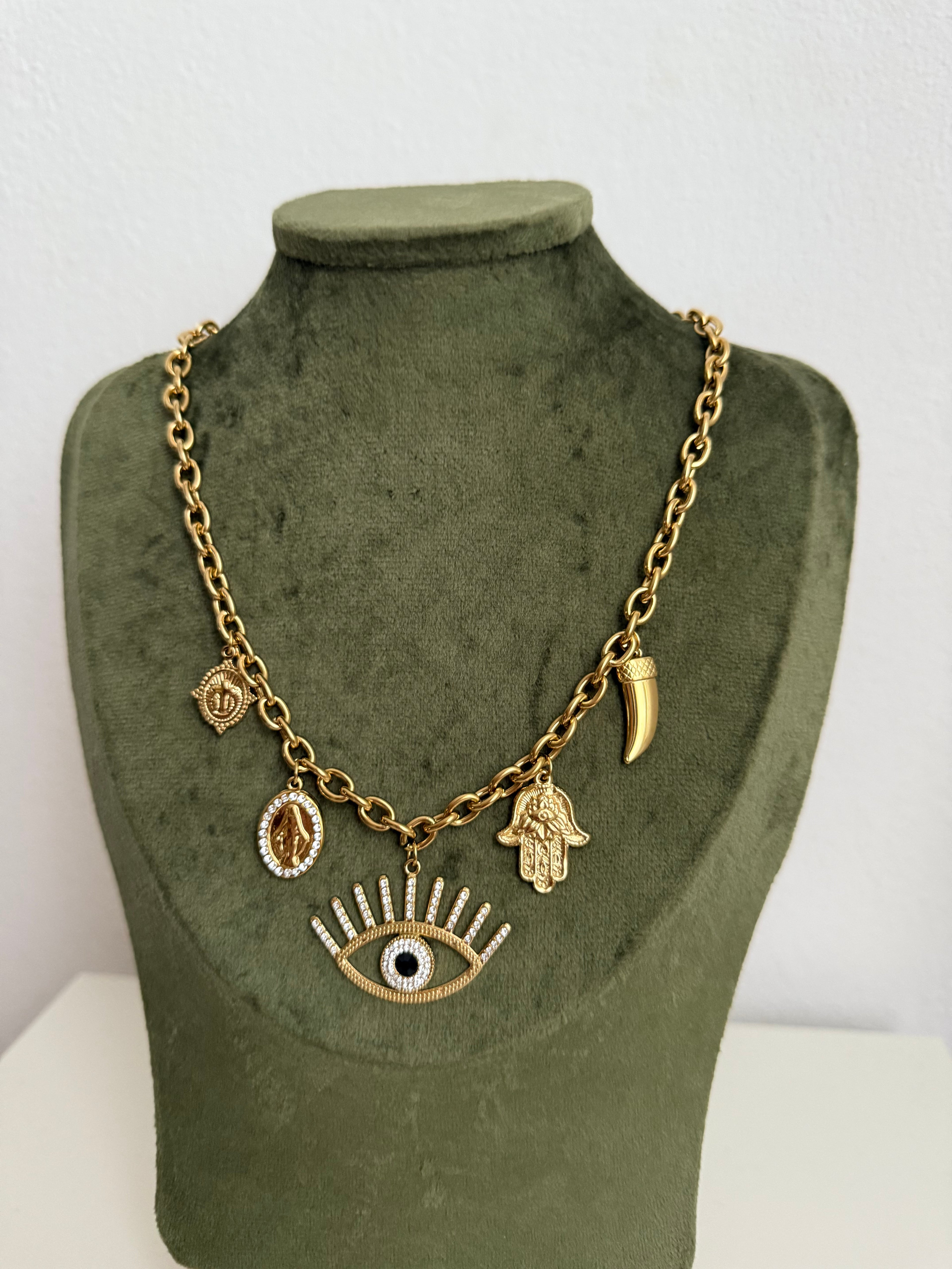 Collana Eyes con Charms