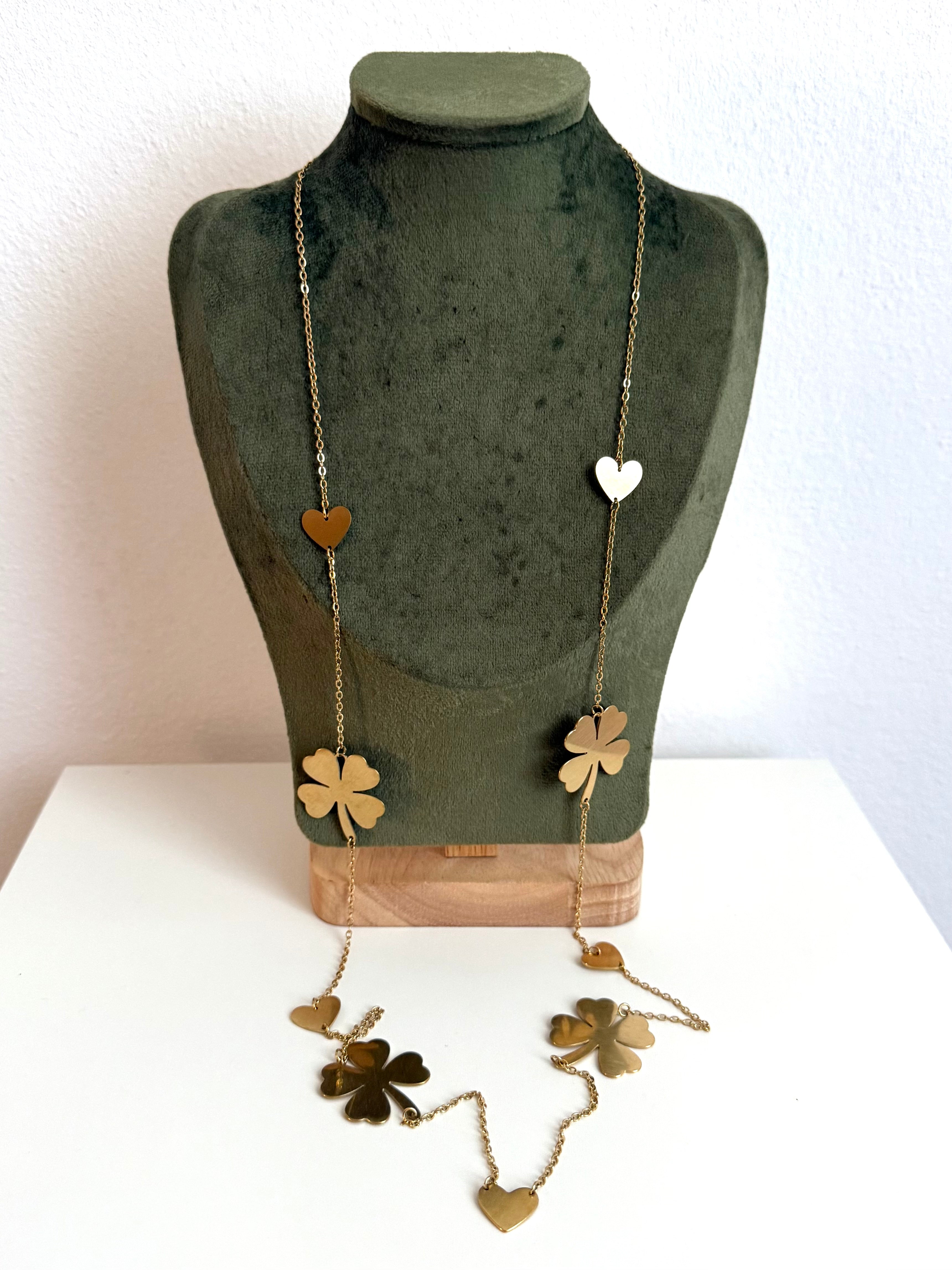 Collana Lunga Quadrifoglio