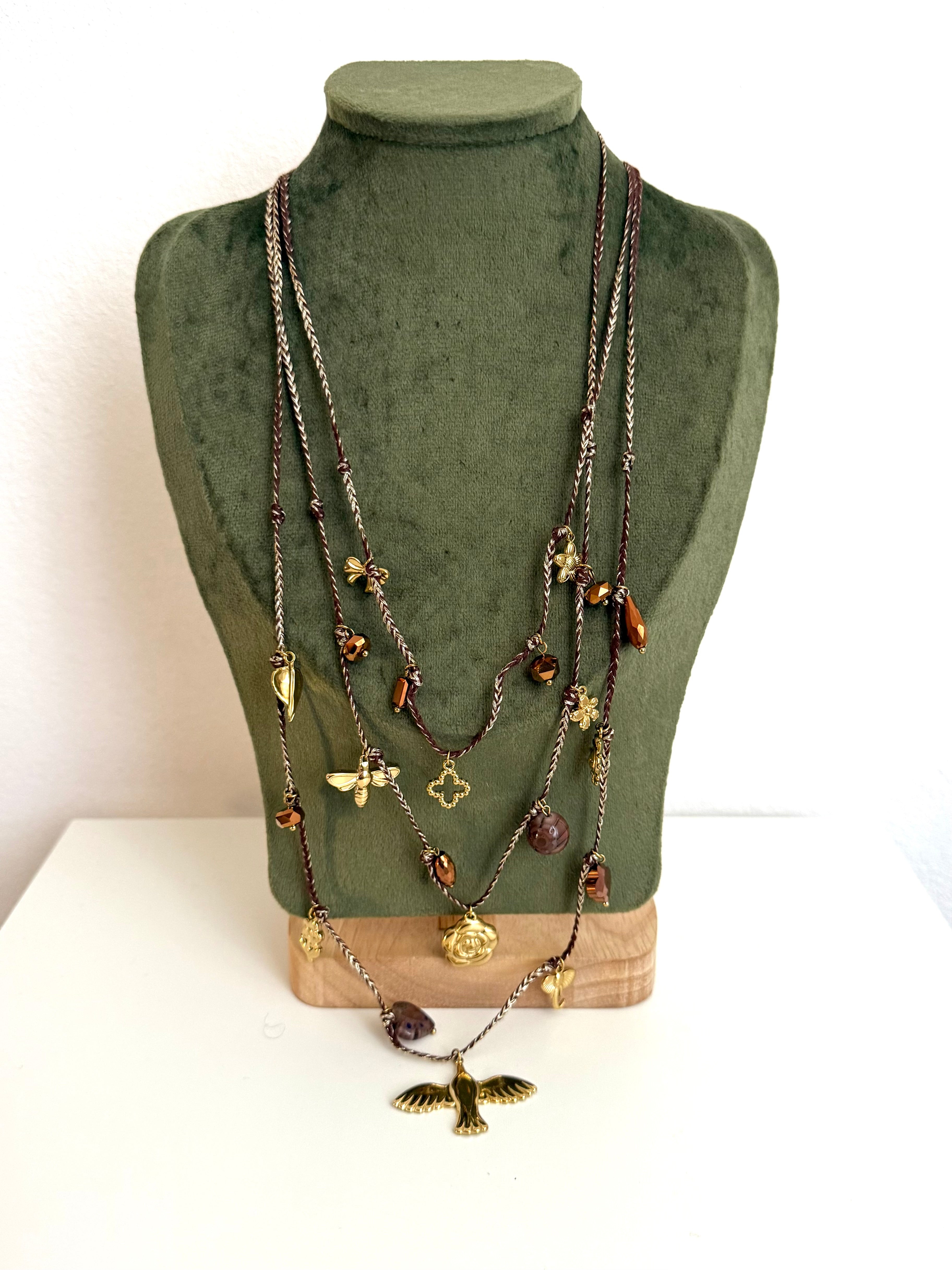 Collana Colomba con Charms