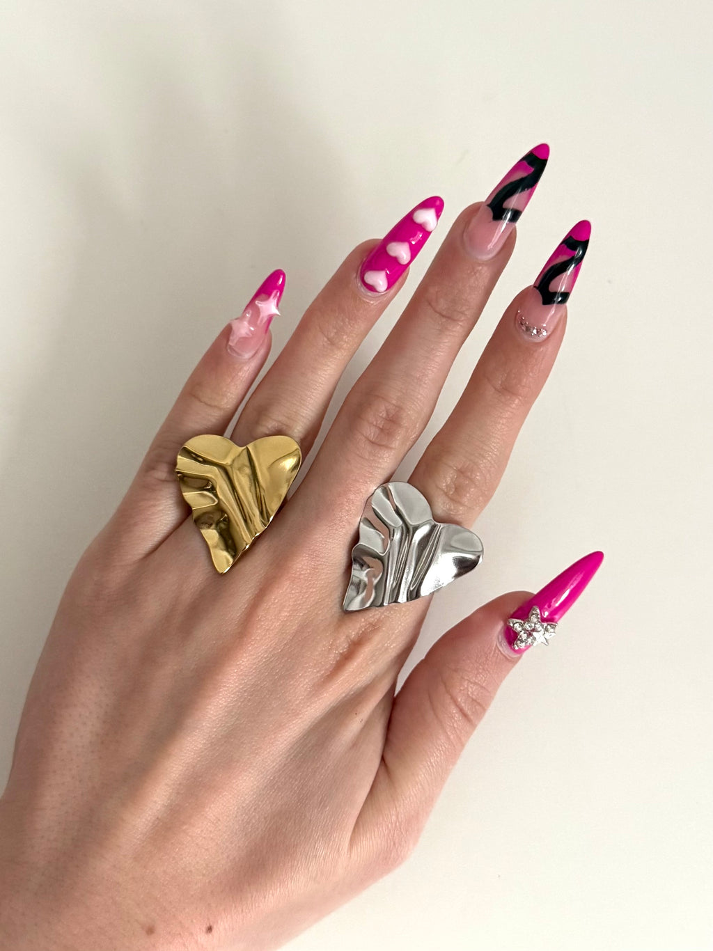 Anello Cuore Ondulato