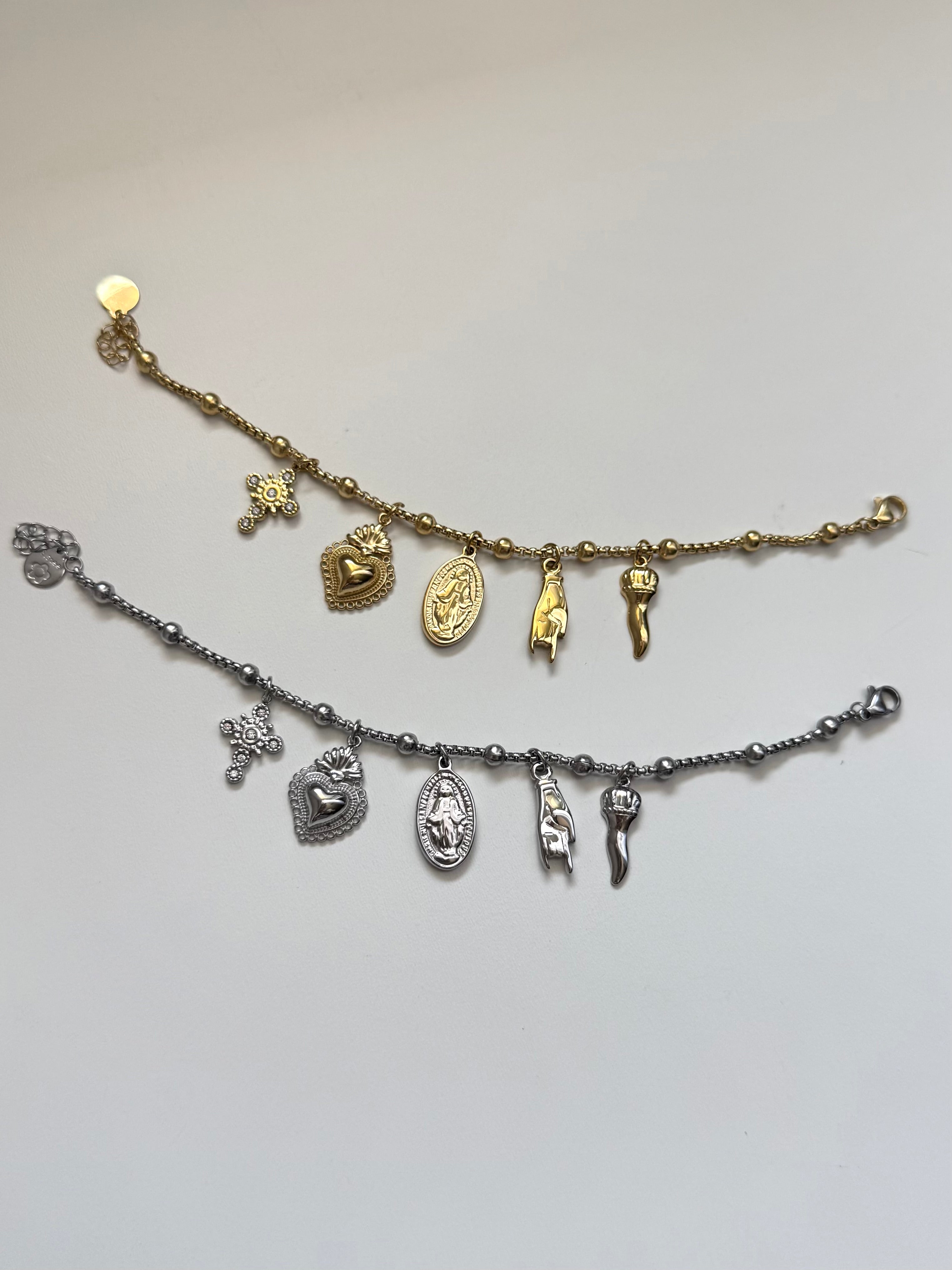 Bracciale Madonnina con Charms