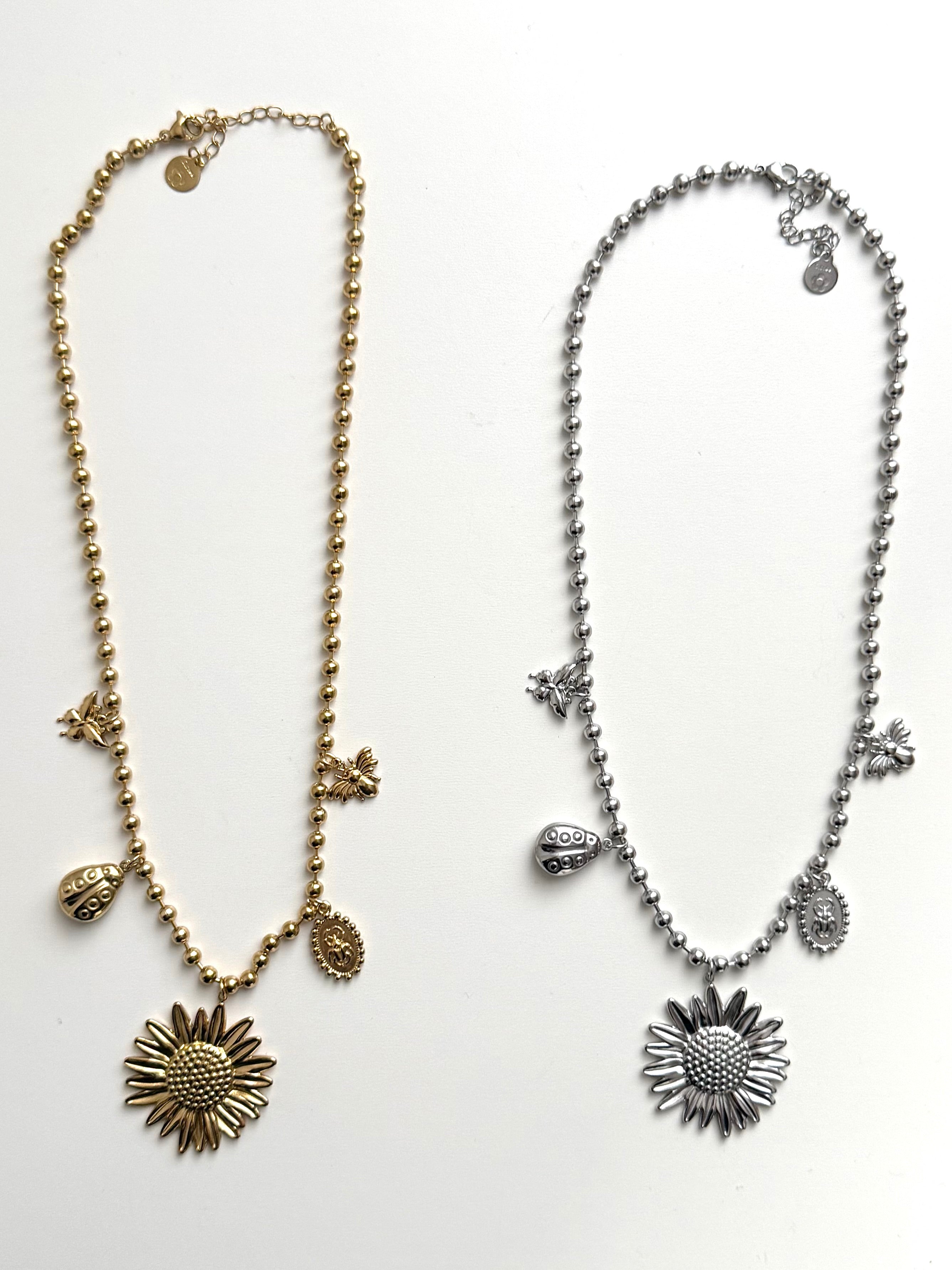 Collana Girasole con Charms