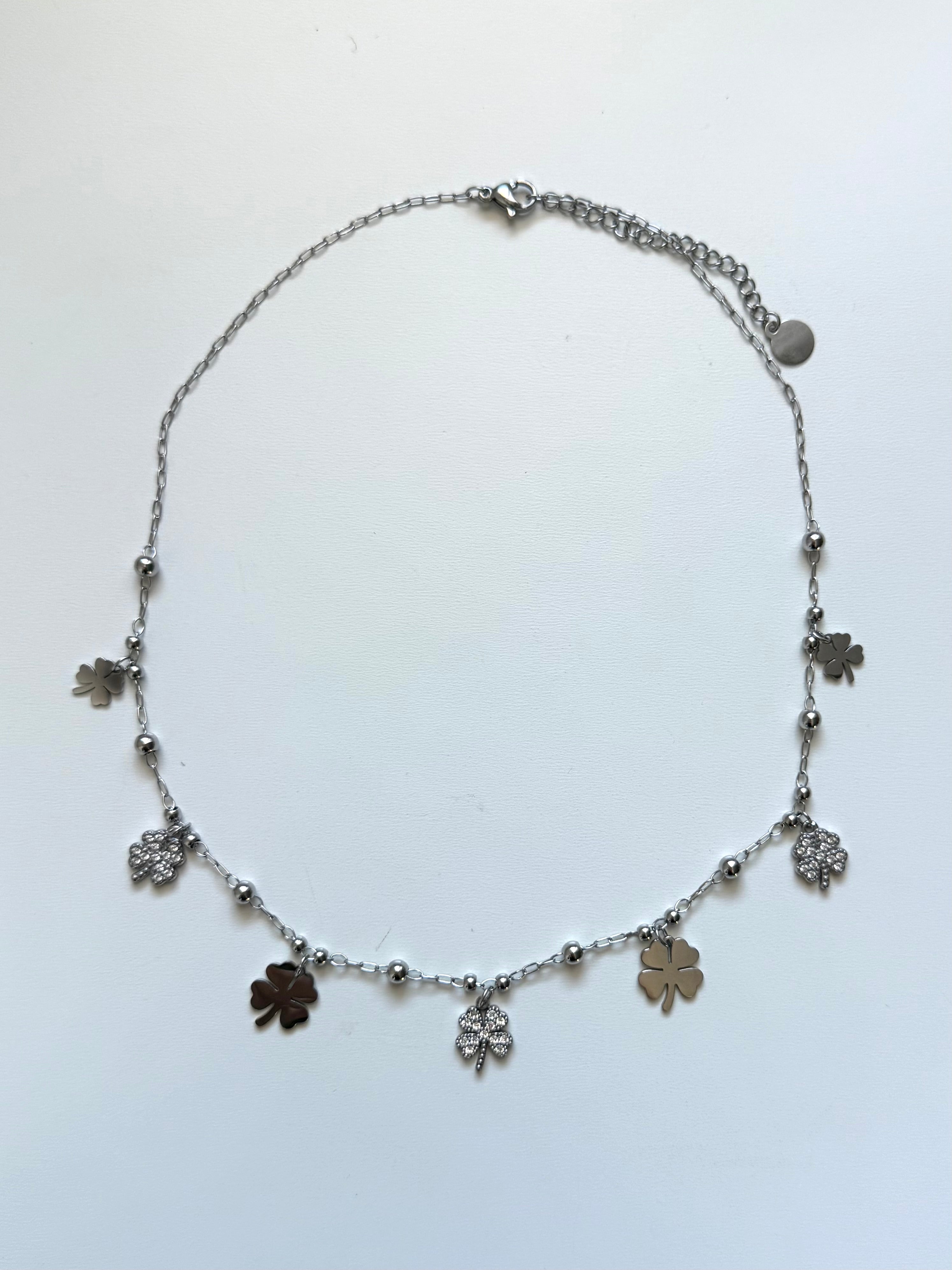 Collana Quadrifoglio con Zirconi