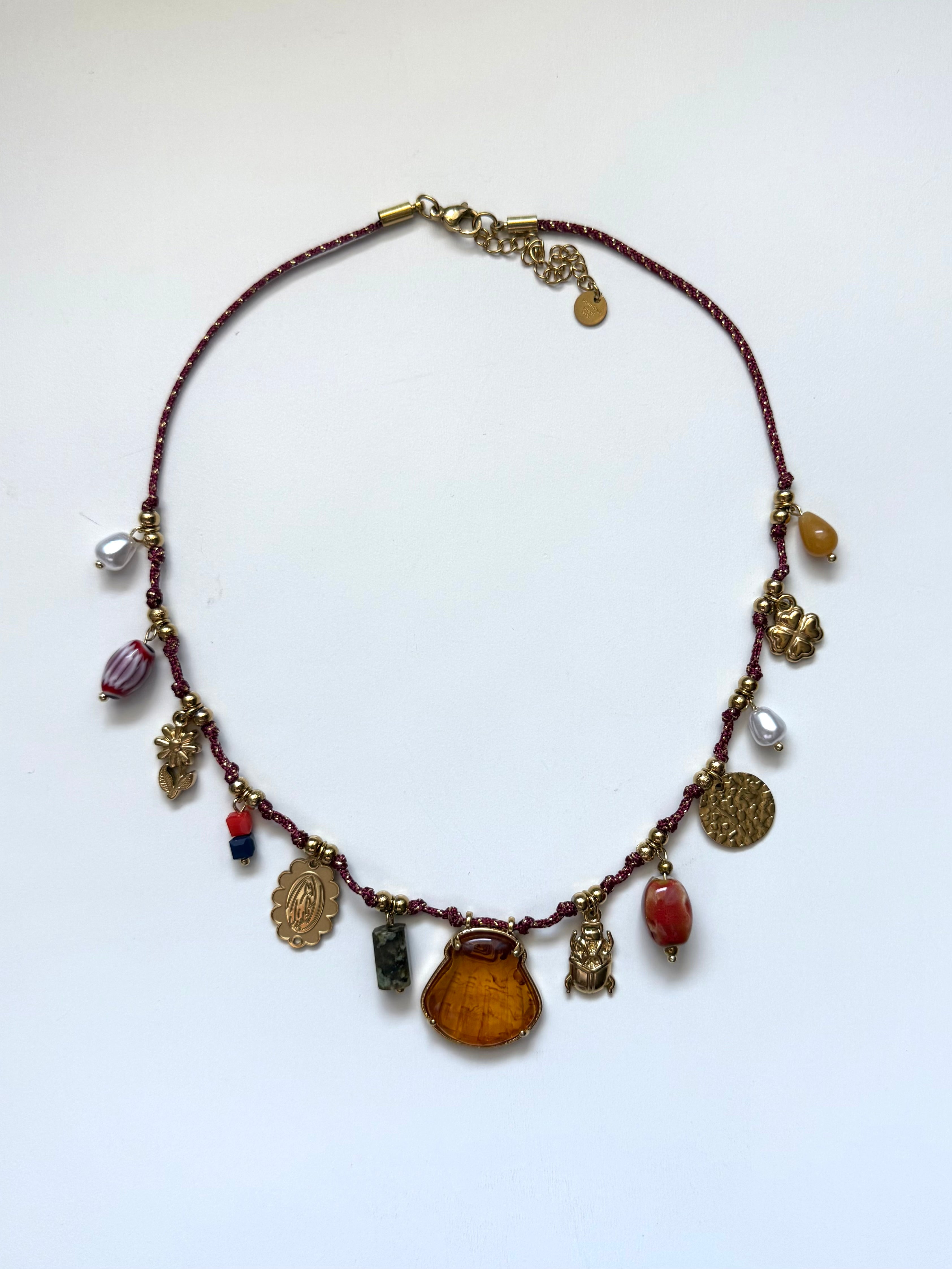 Collana Amuleto con Charms