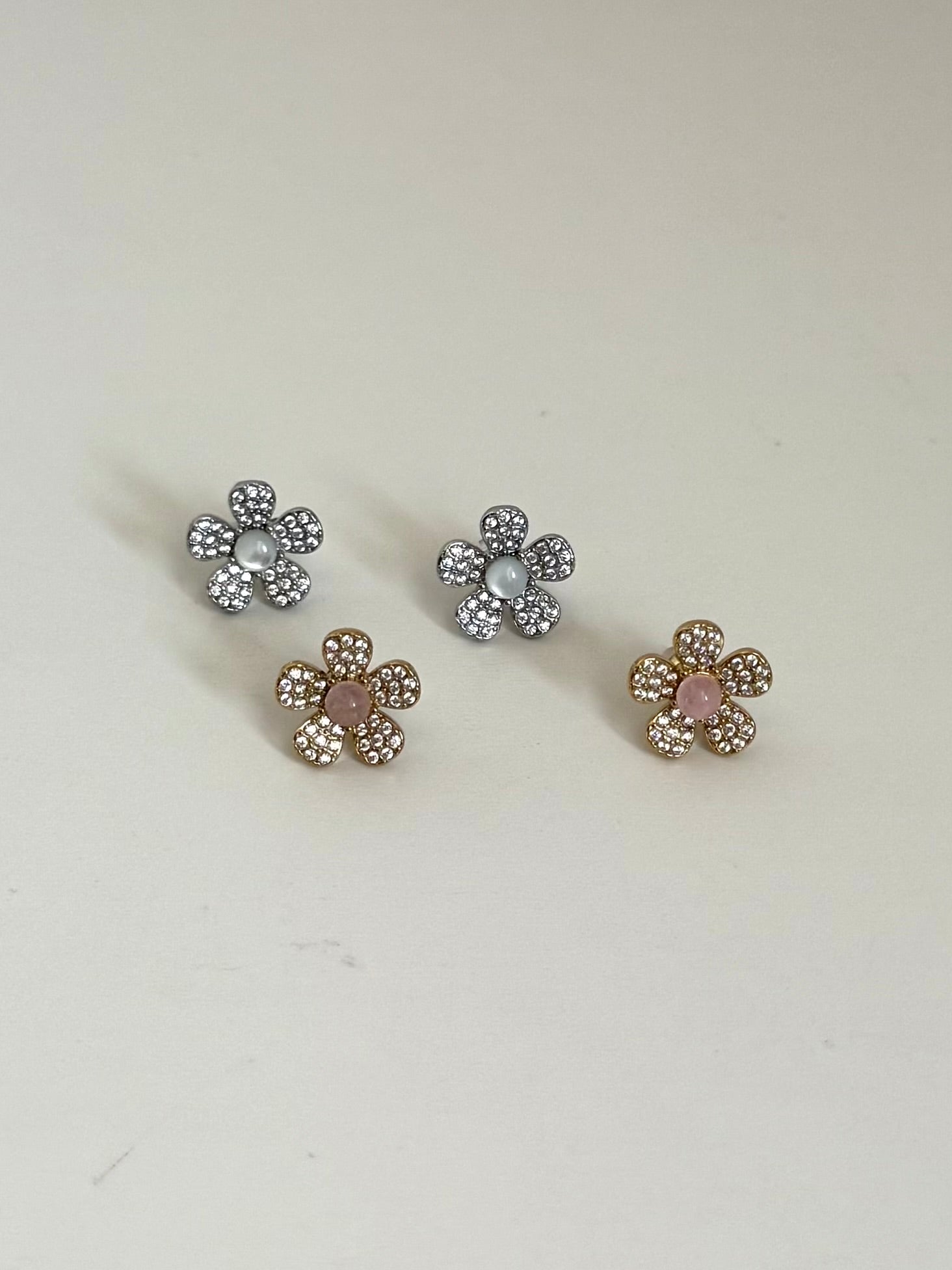 Orecchini Mini Flower Zirconati