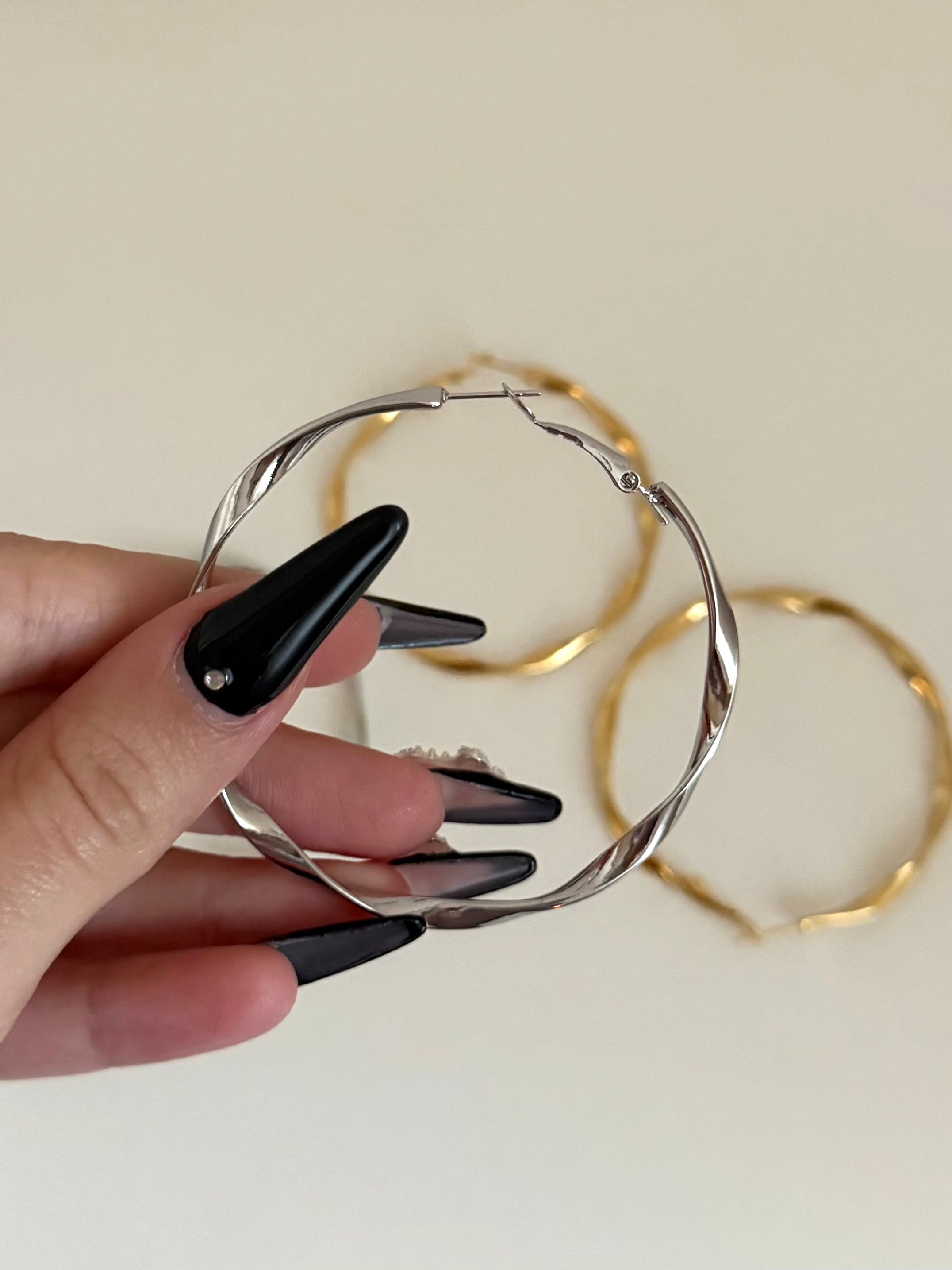 Orecchini Cerchi Onda