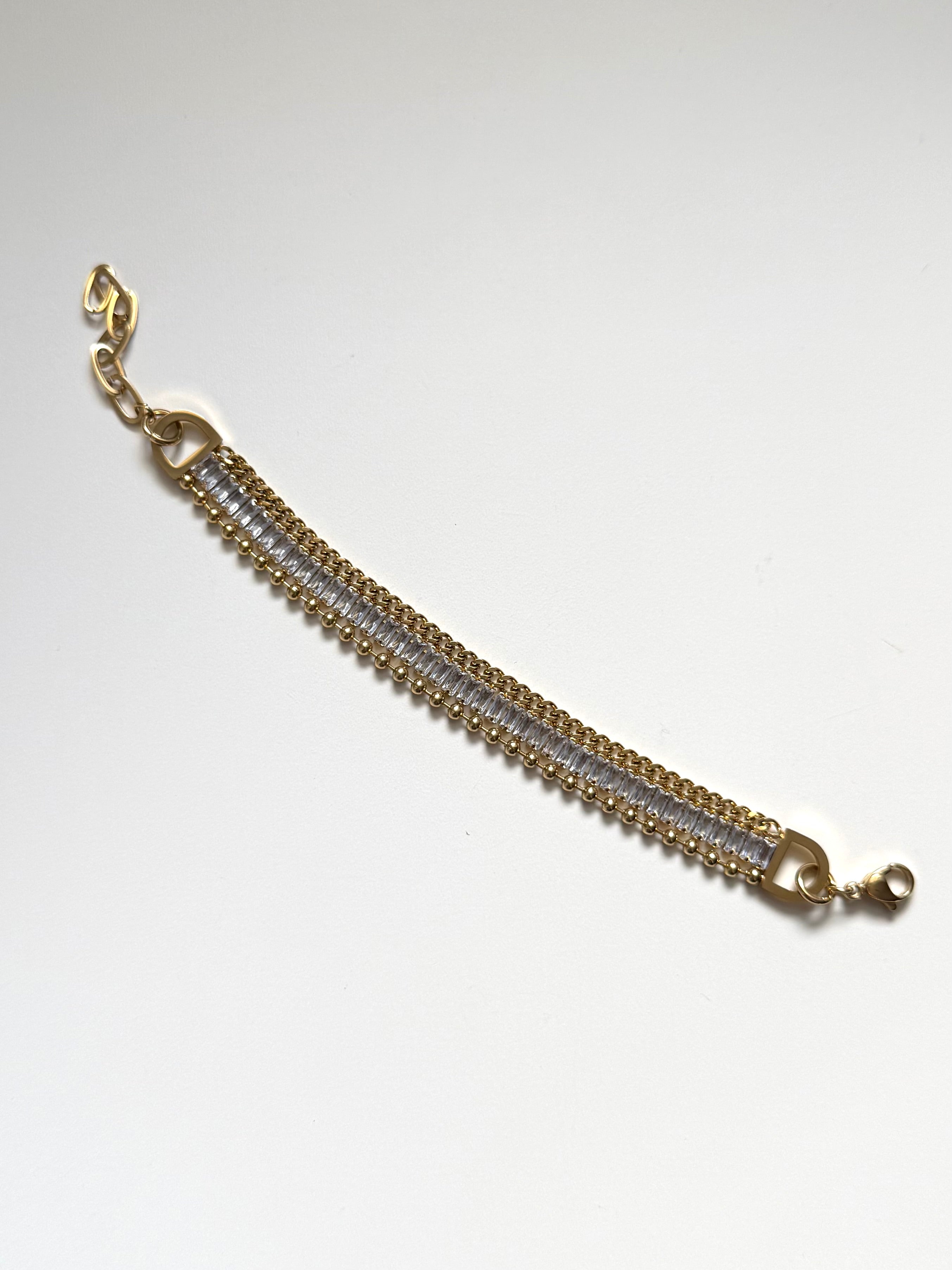 Bracciale Multi-filo con Strass