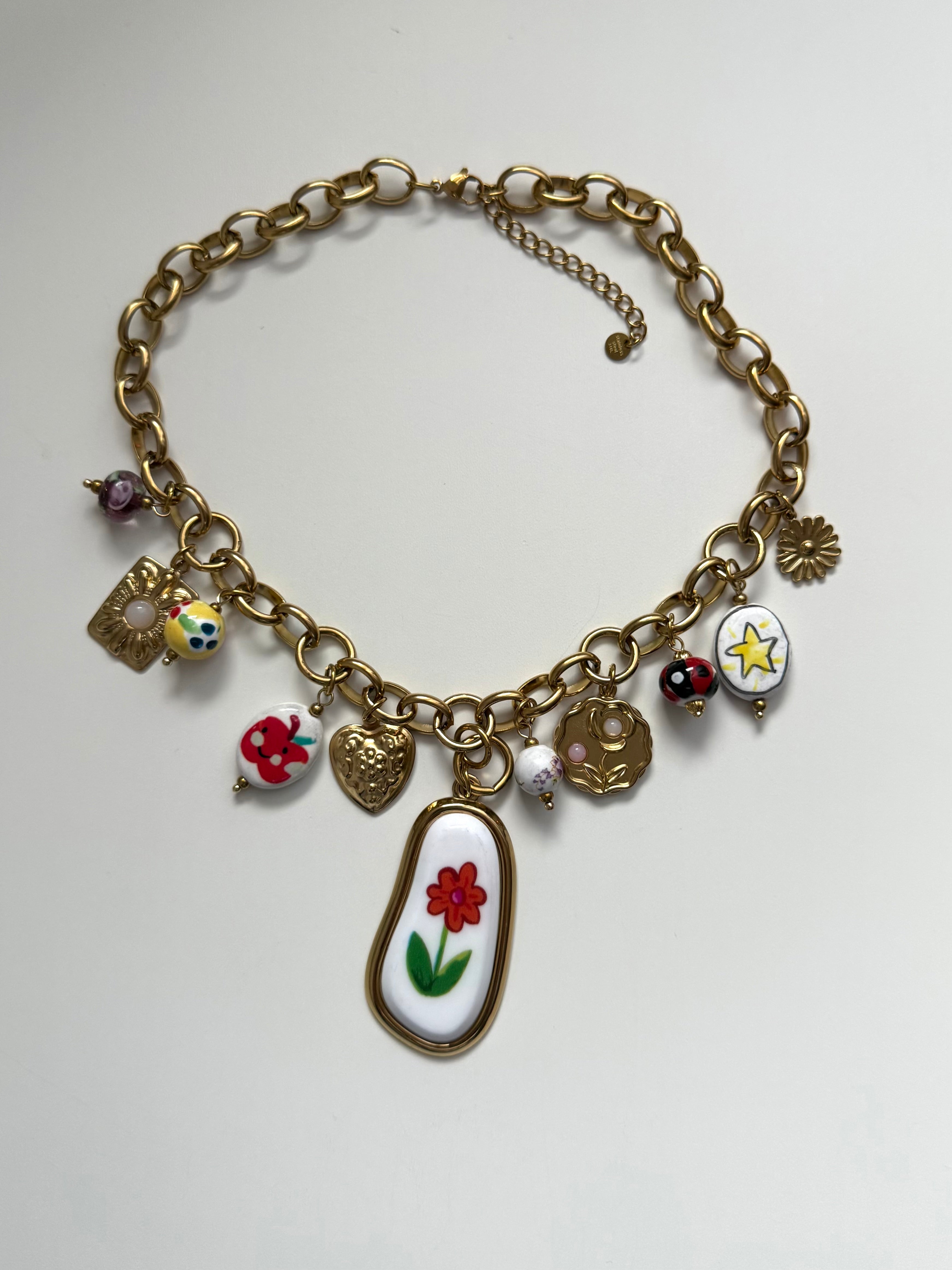 Collana Tulip con Charms