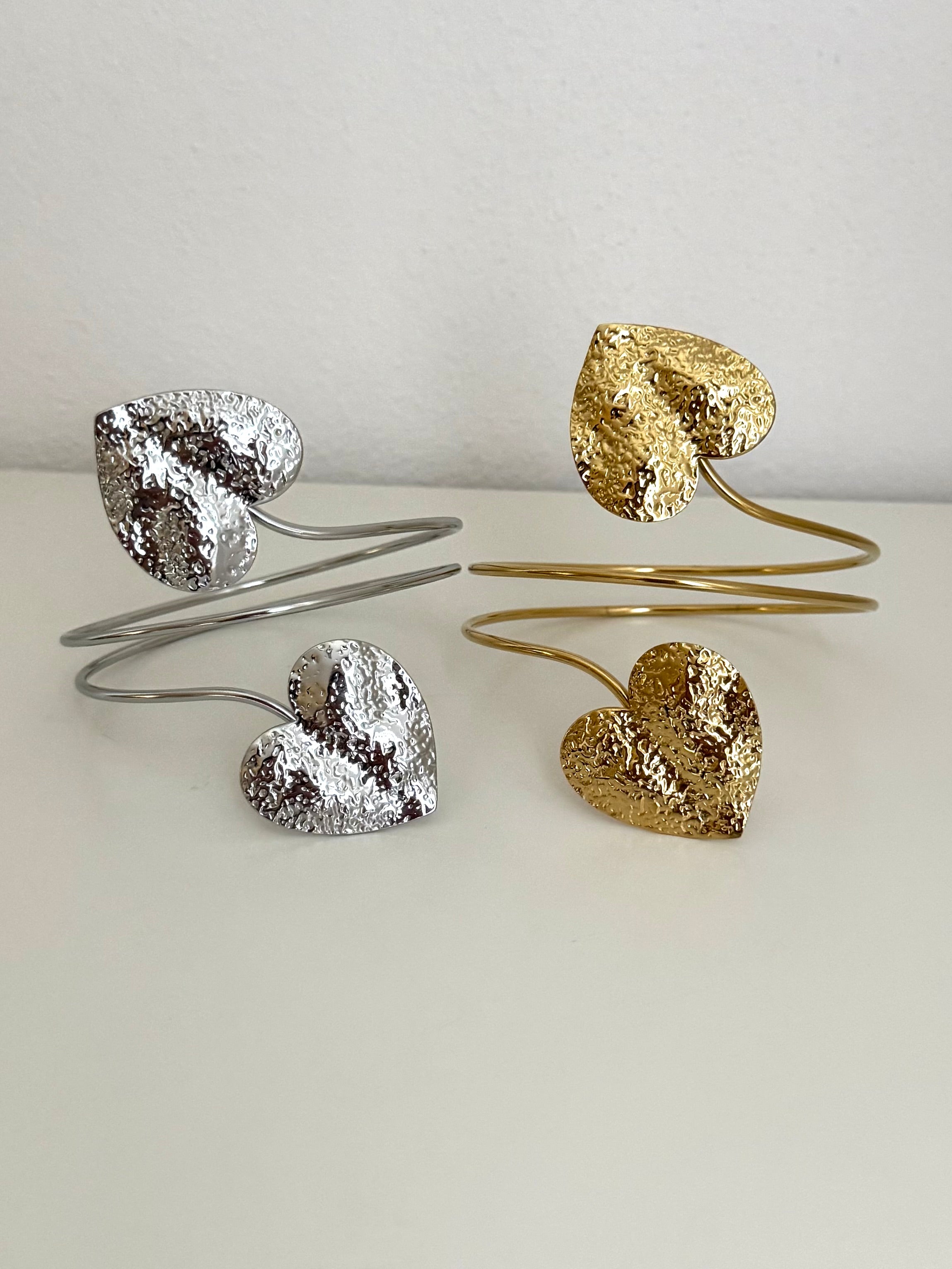 Bracciale da Braccio Doppio Cuore