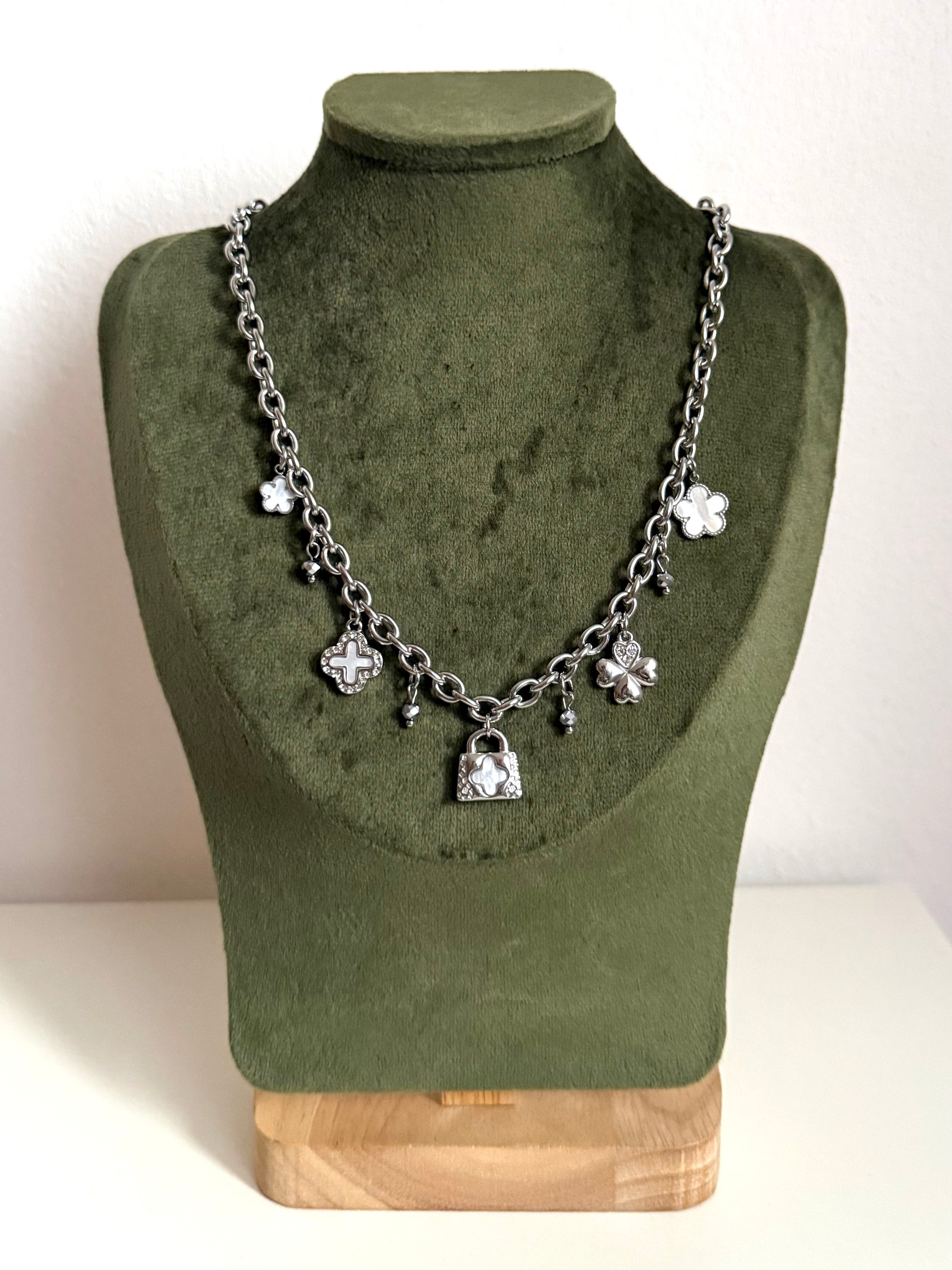 Collane Silver Multi Charms